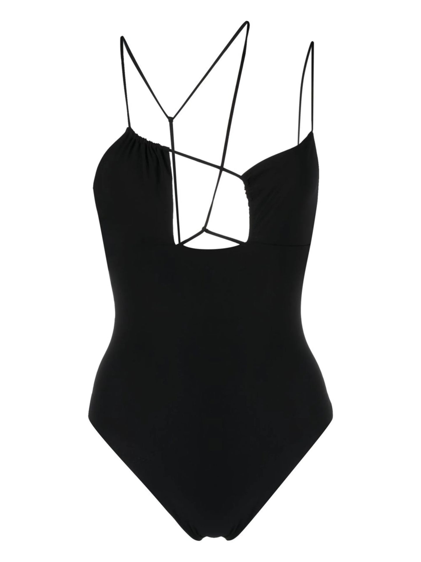 strap-detail swimsuit