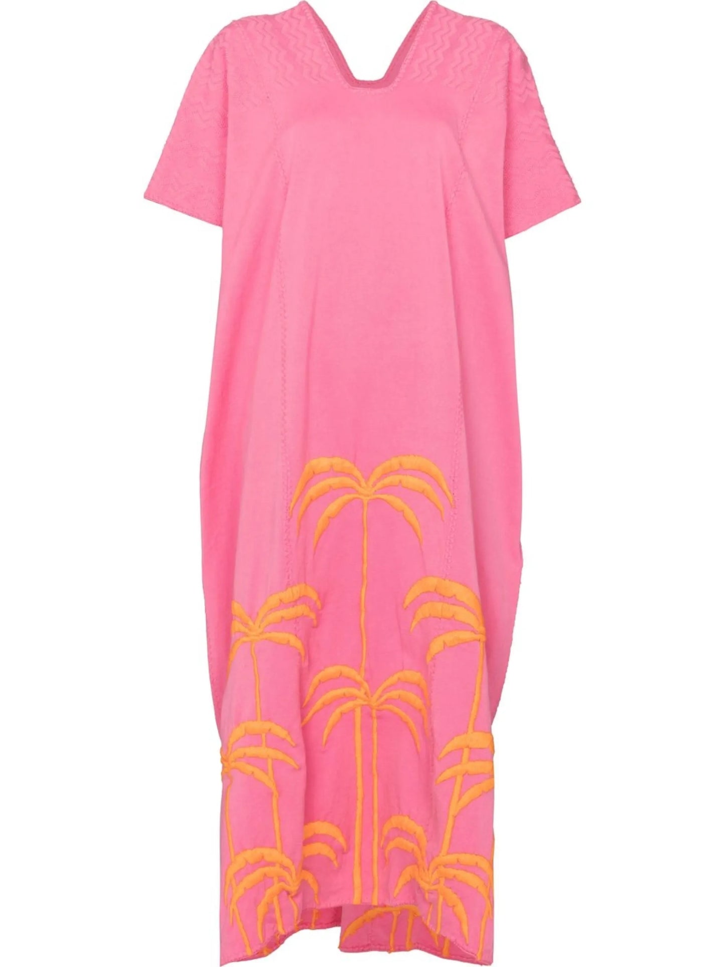 palm tree kaftan dress