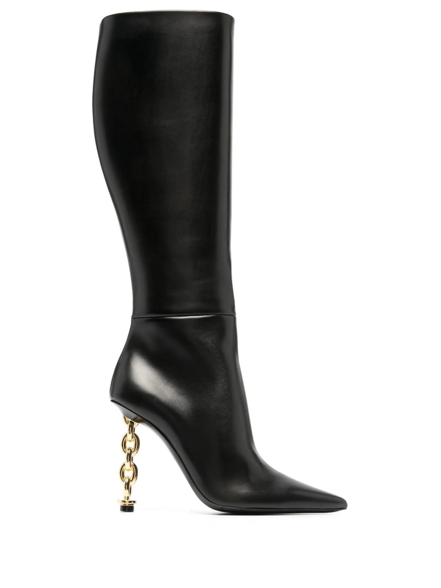 leather knee-high boots