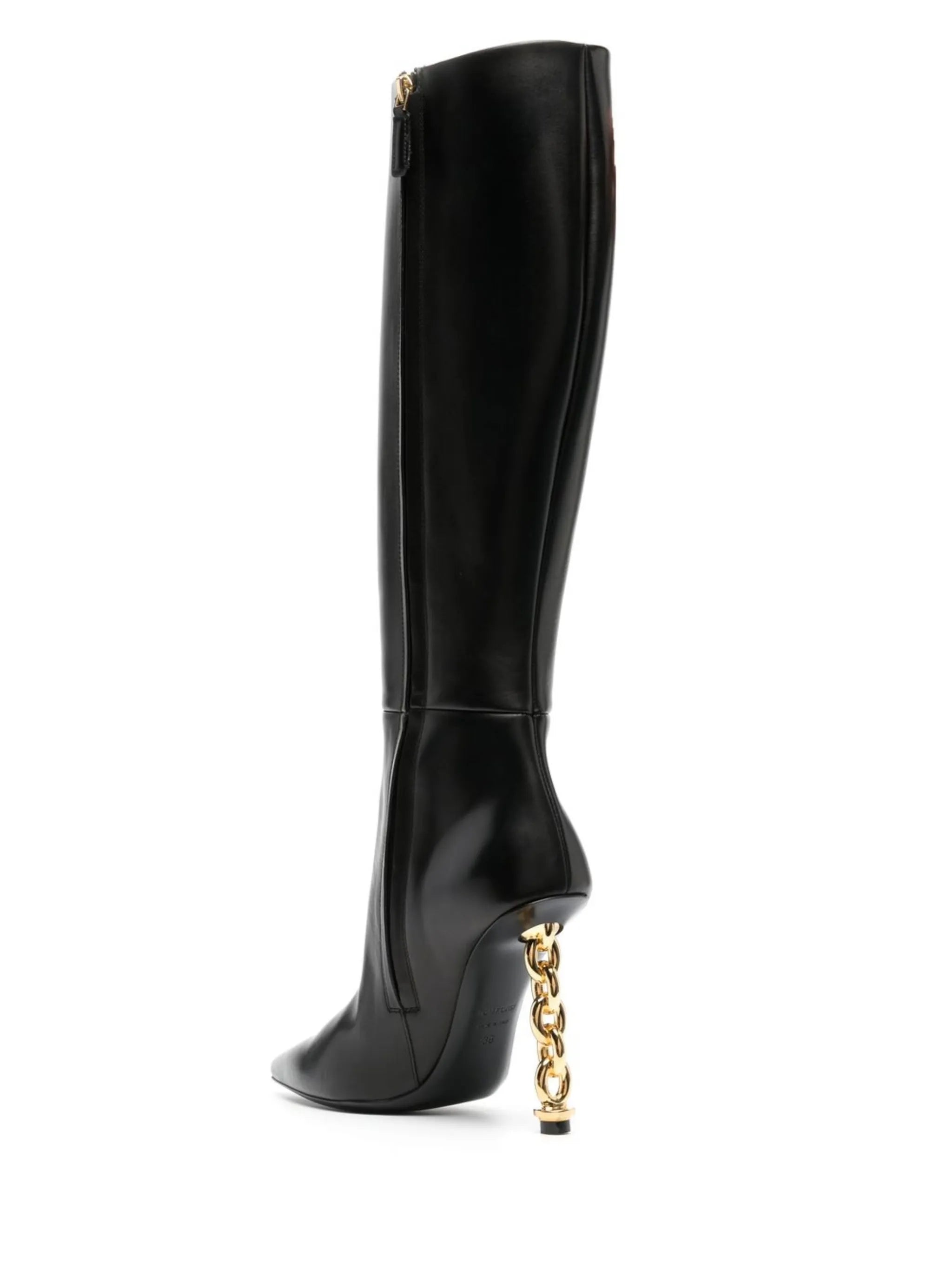 leather knee-high boots