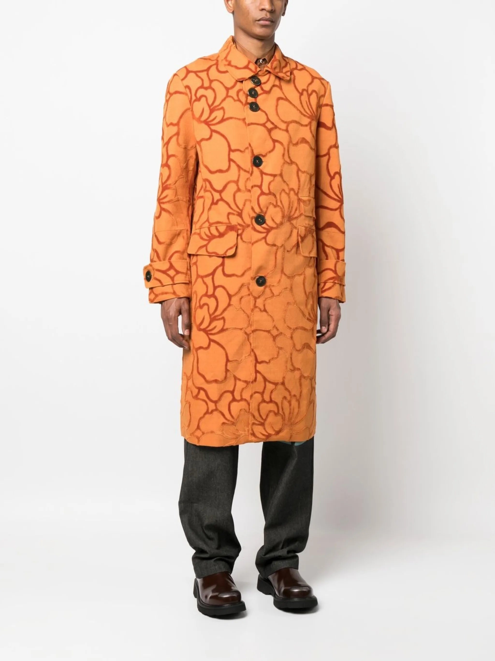 Idris Floral print coat