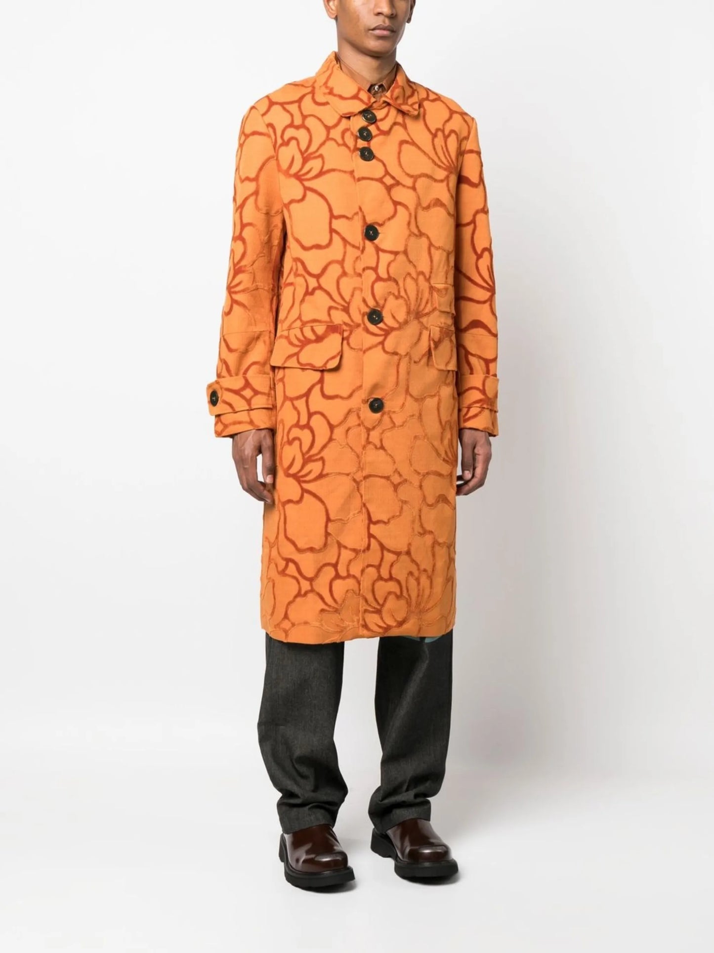 Idris Floral print coat