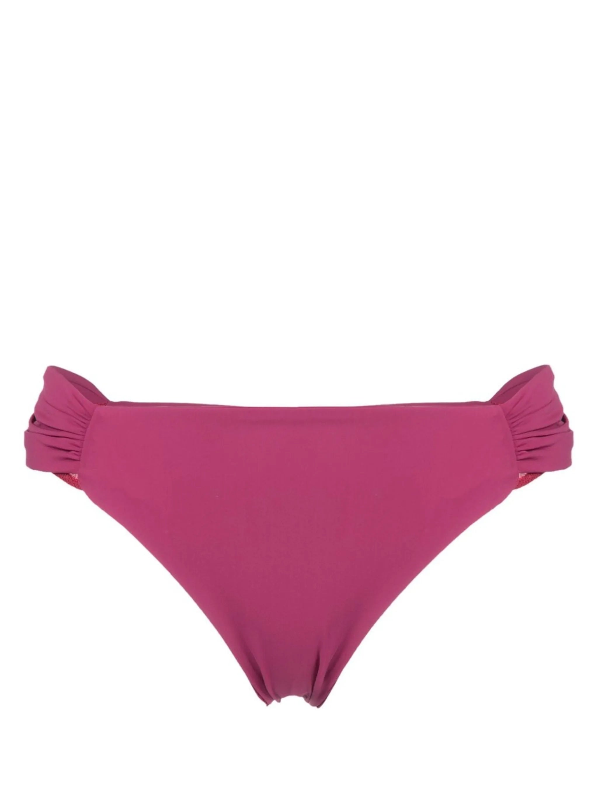 gathered-detail bikini bottoms