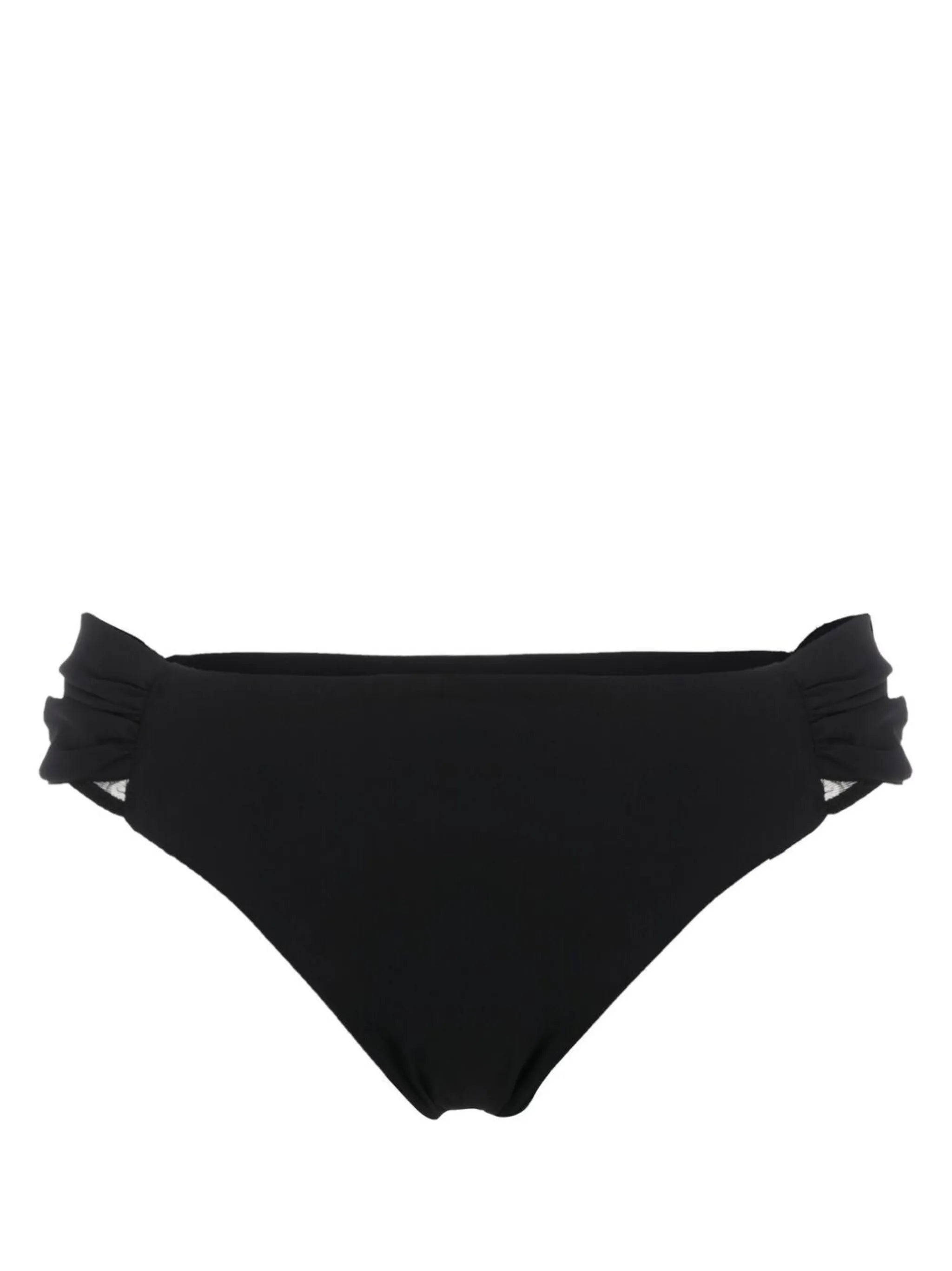 draped side bikini bottoms