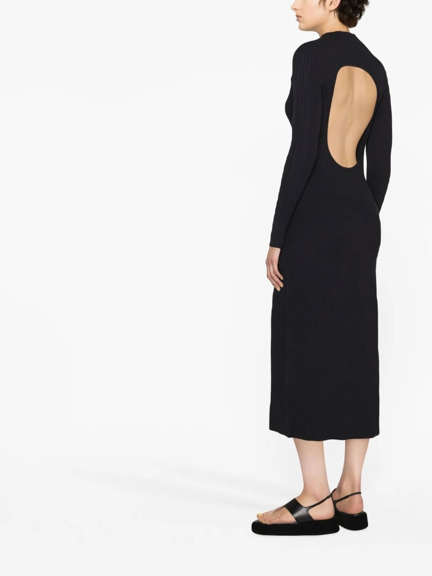 Lara open-back knitted dress