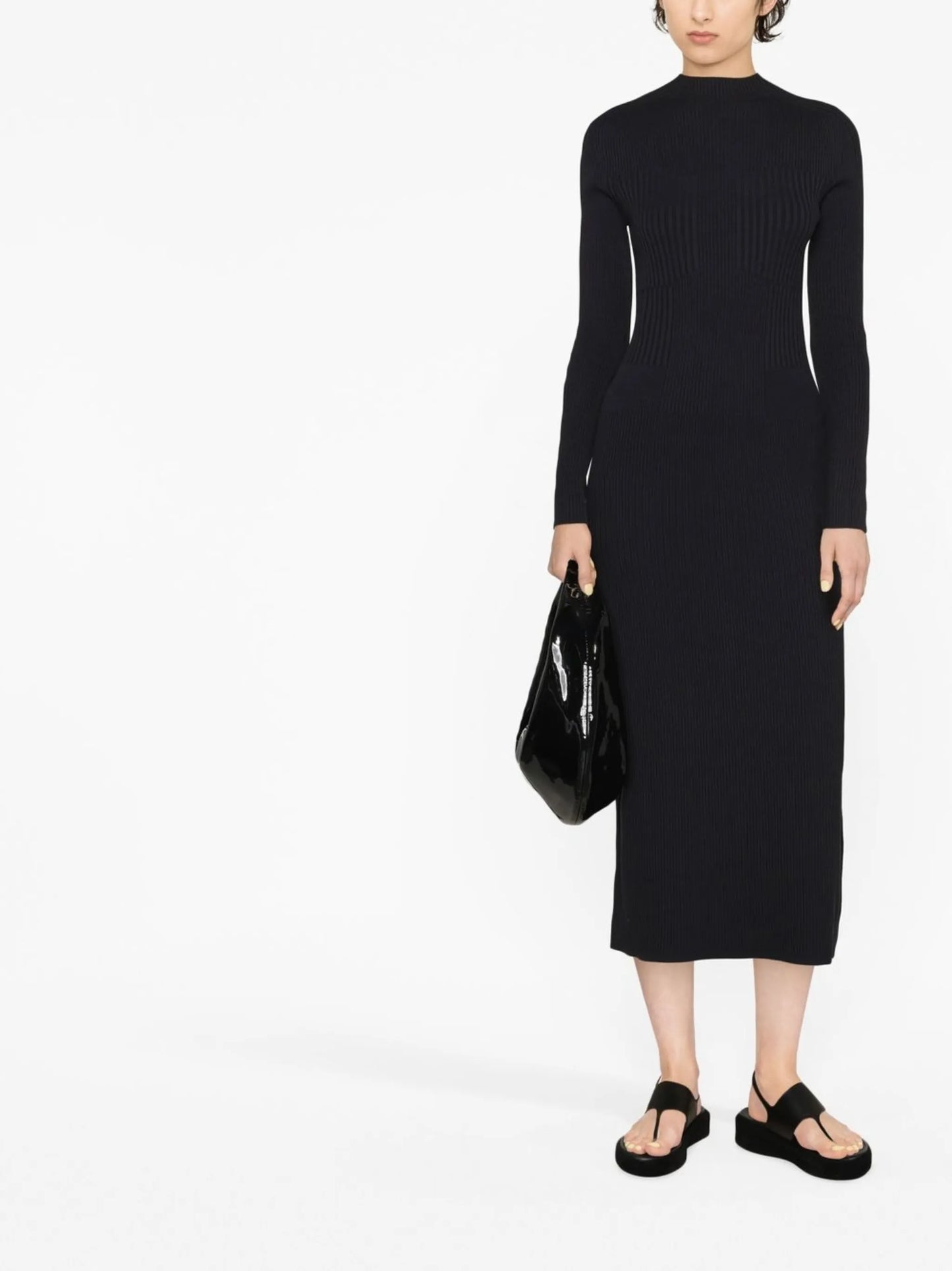 Lara open-back knitted dress