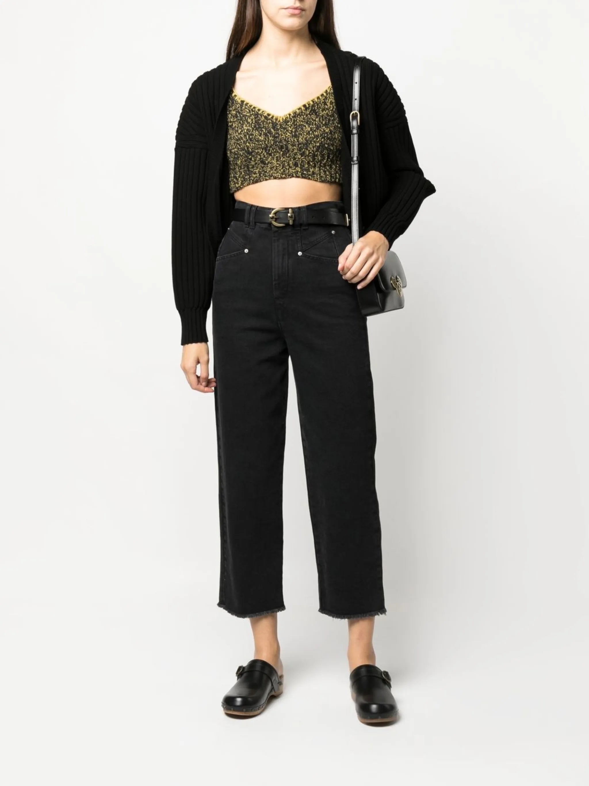 Lia V-neck crop top