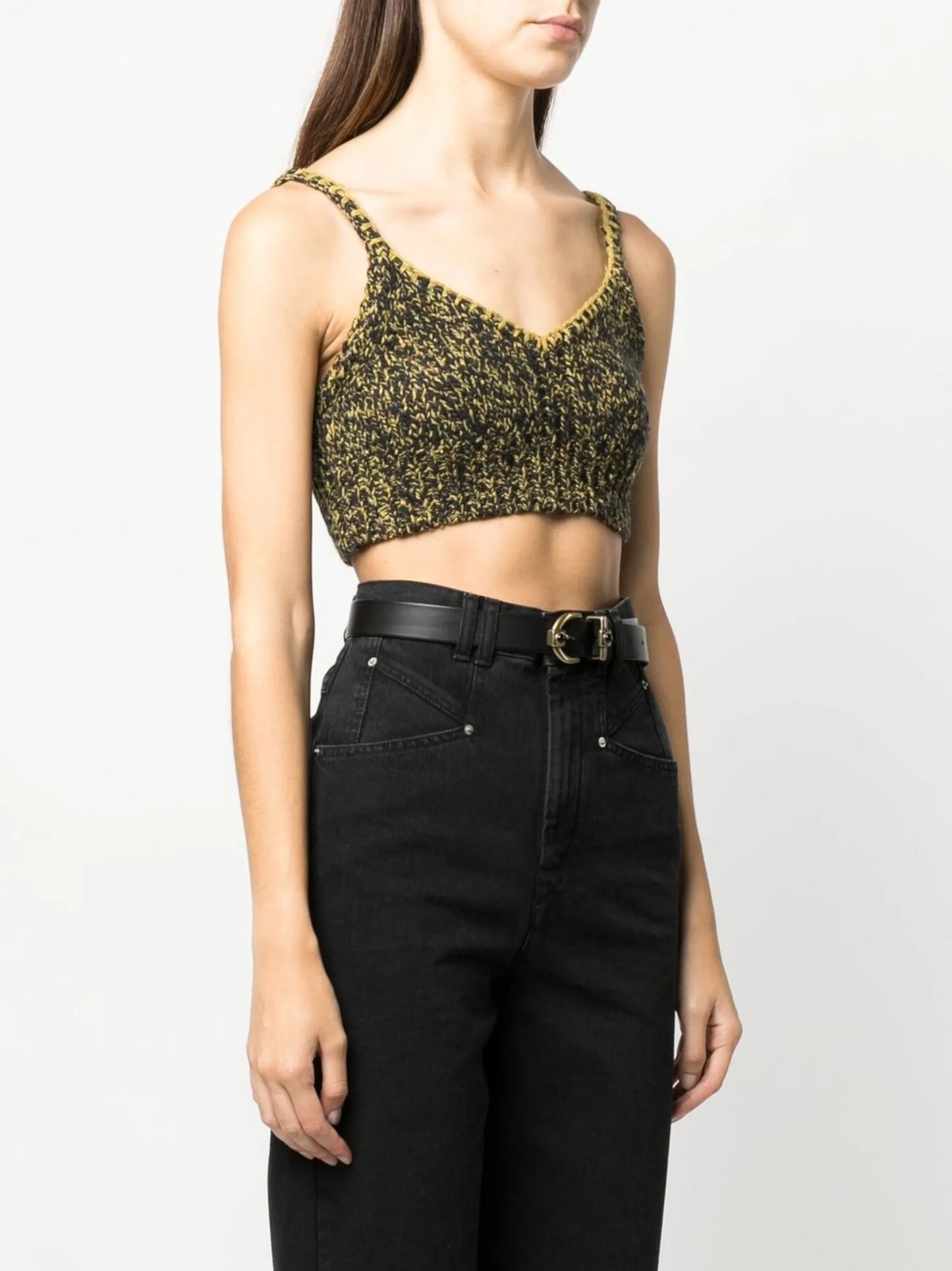 Lia V-neck crop top