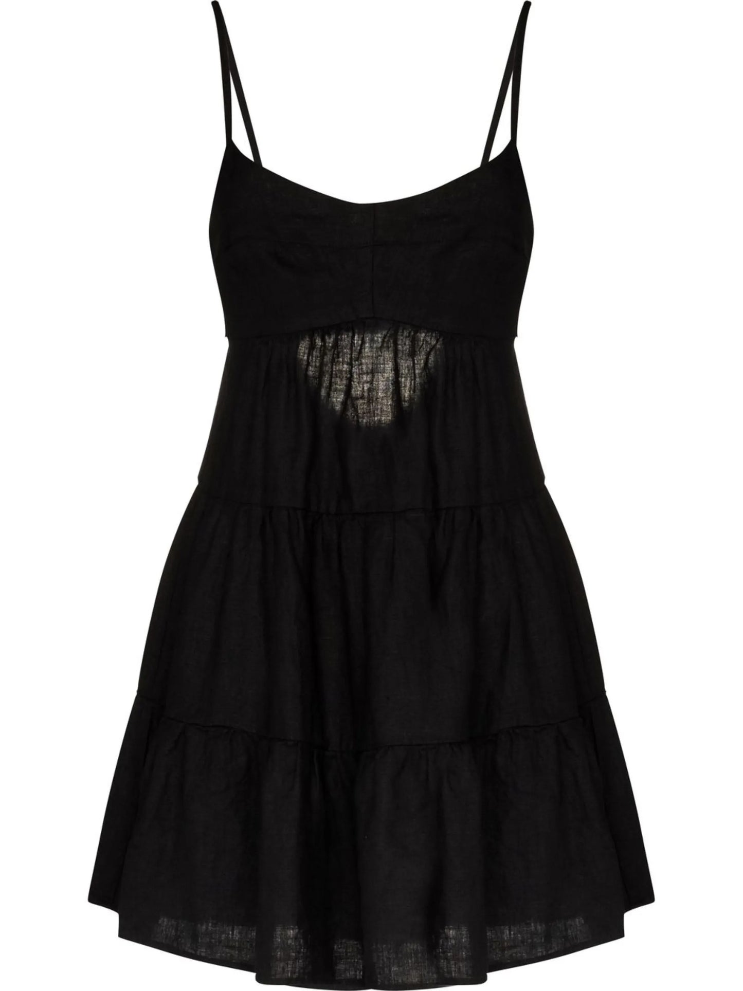 empire-line linen dress
