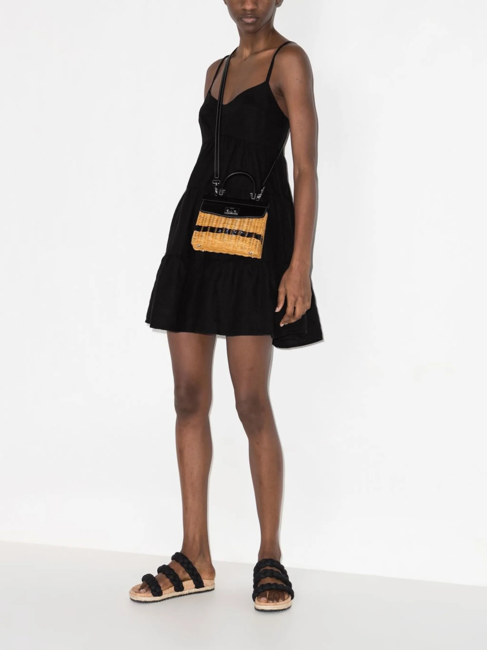 empire-line linen dress