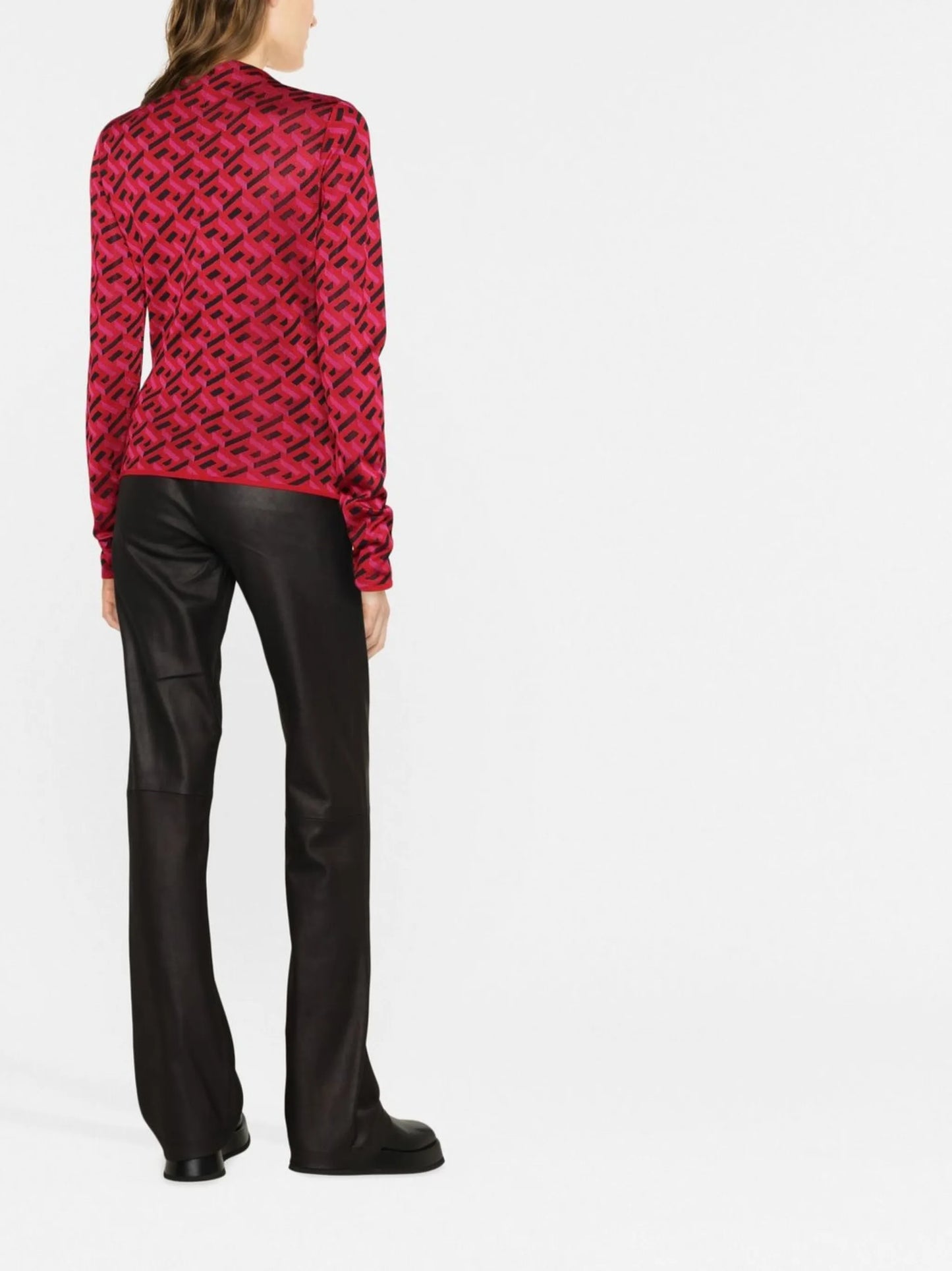 La Greca monogram long-sleeve top