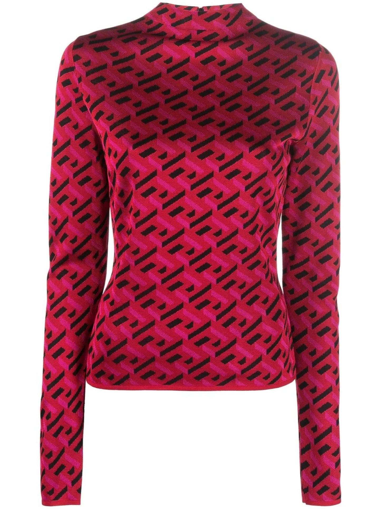 La Greca monogram long-sleeve top