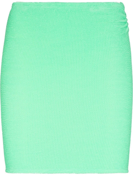 crinkle bodycon midi skirt