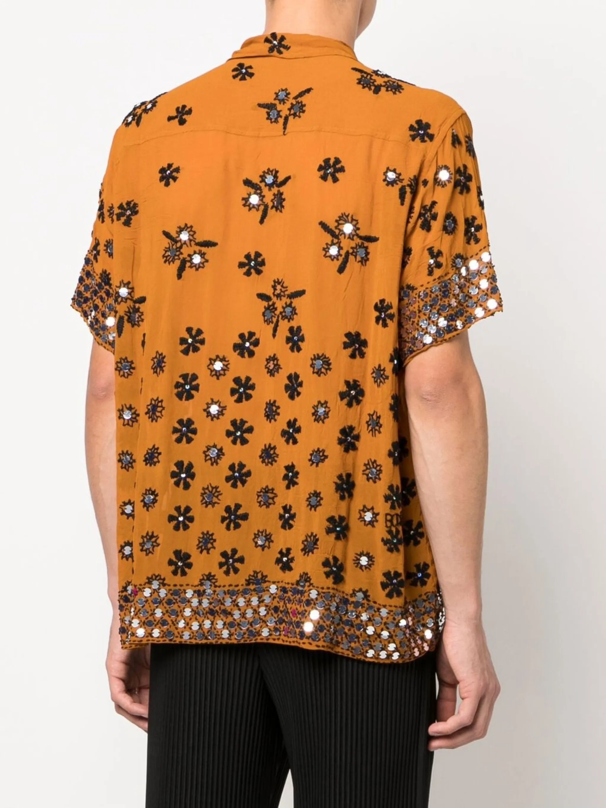 Chunni embroidered cotton shirt
