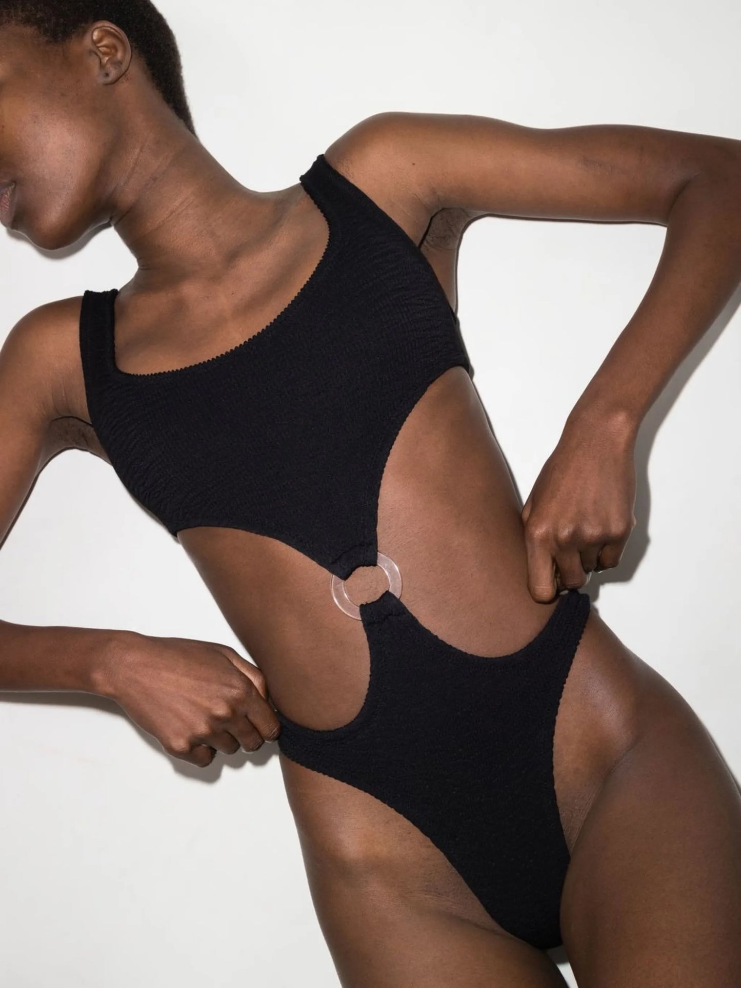 Augusta cut-out ring-hardware swimsuit