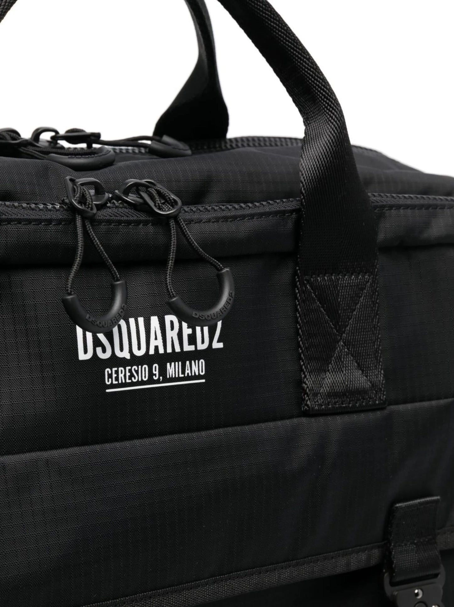 Ceresio 9 logo-print briefcase