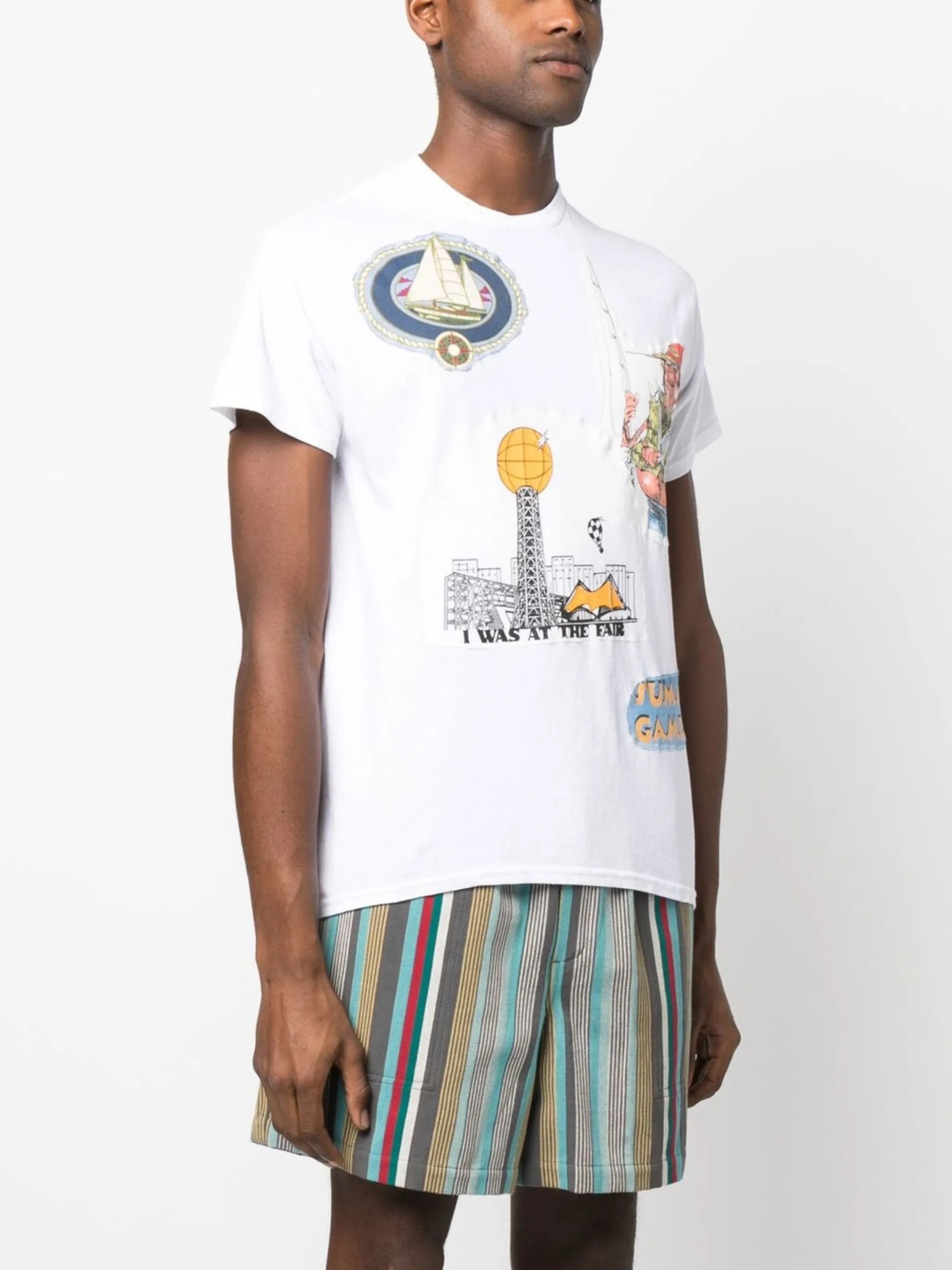 graphic-print crew-neck T-shirt