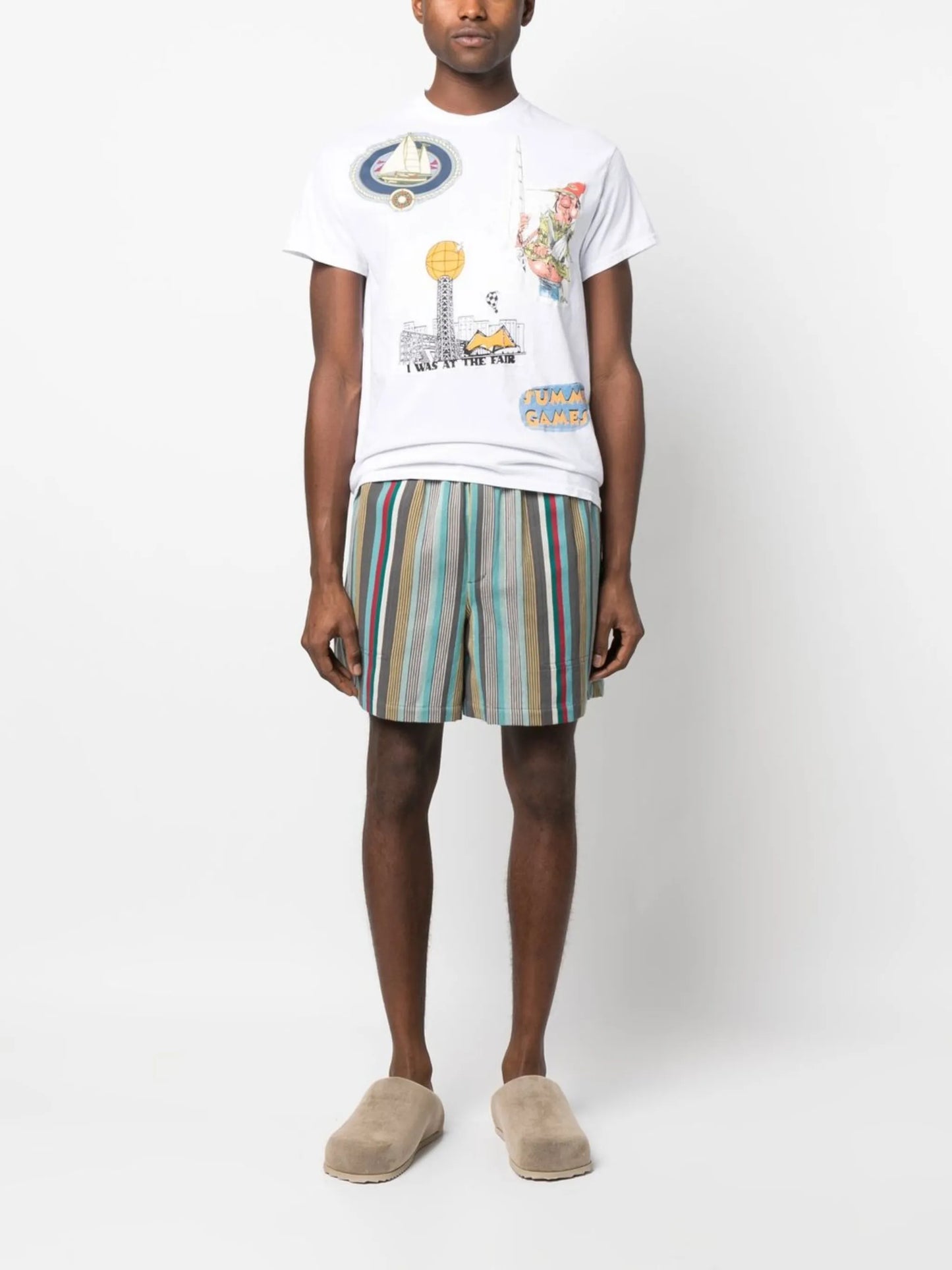 graphic-print crew-neck T-shirt
