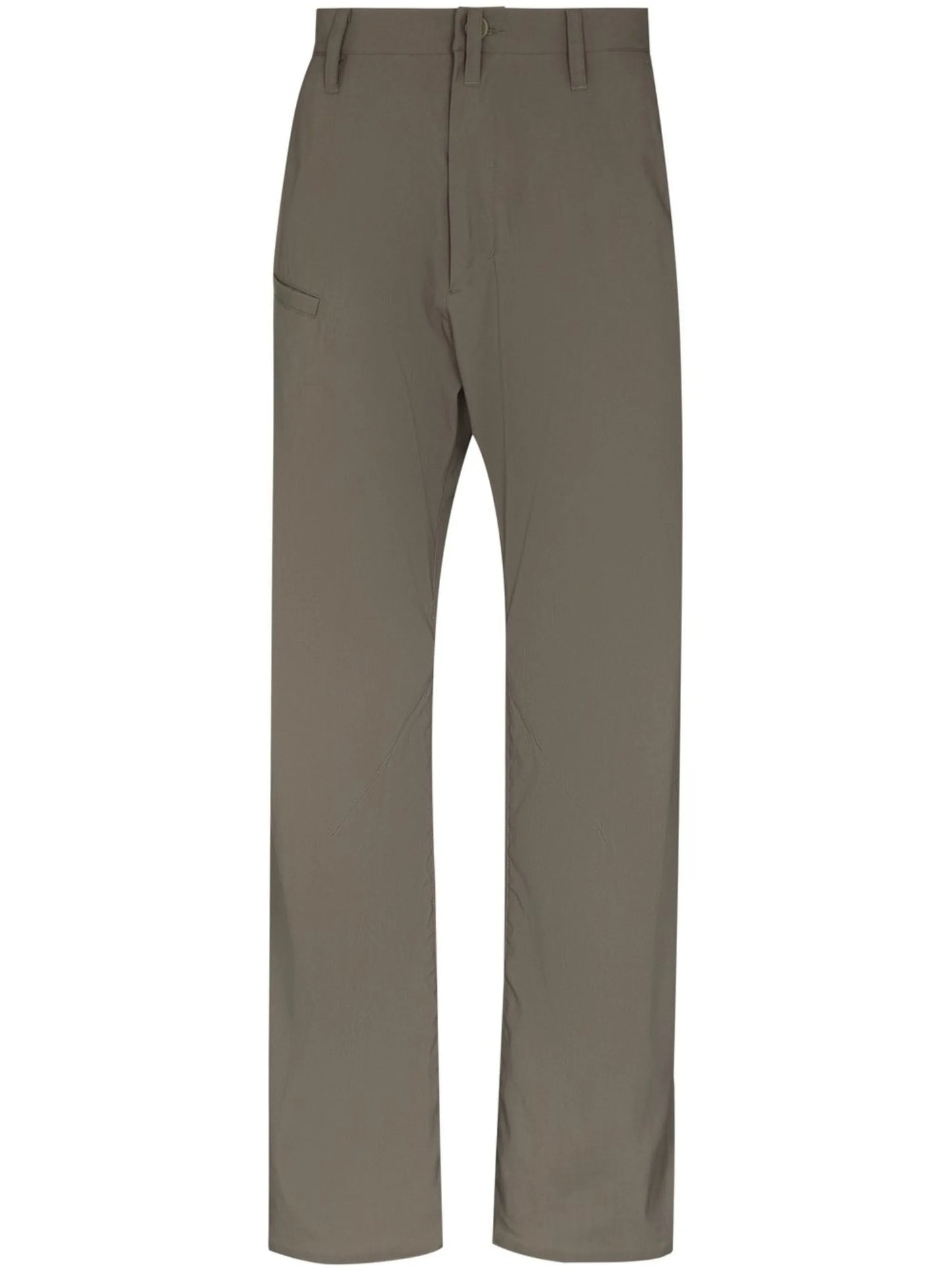 high-waisted straight leg trousers