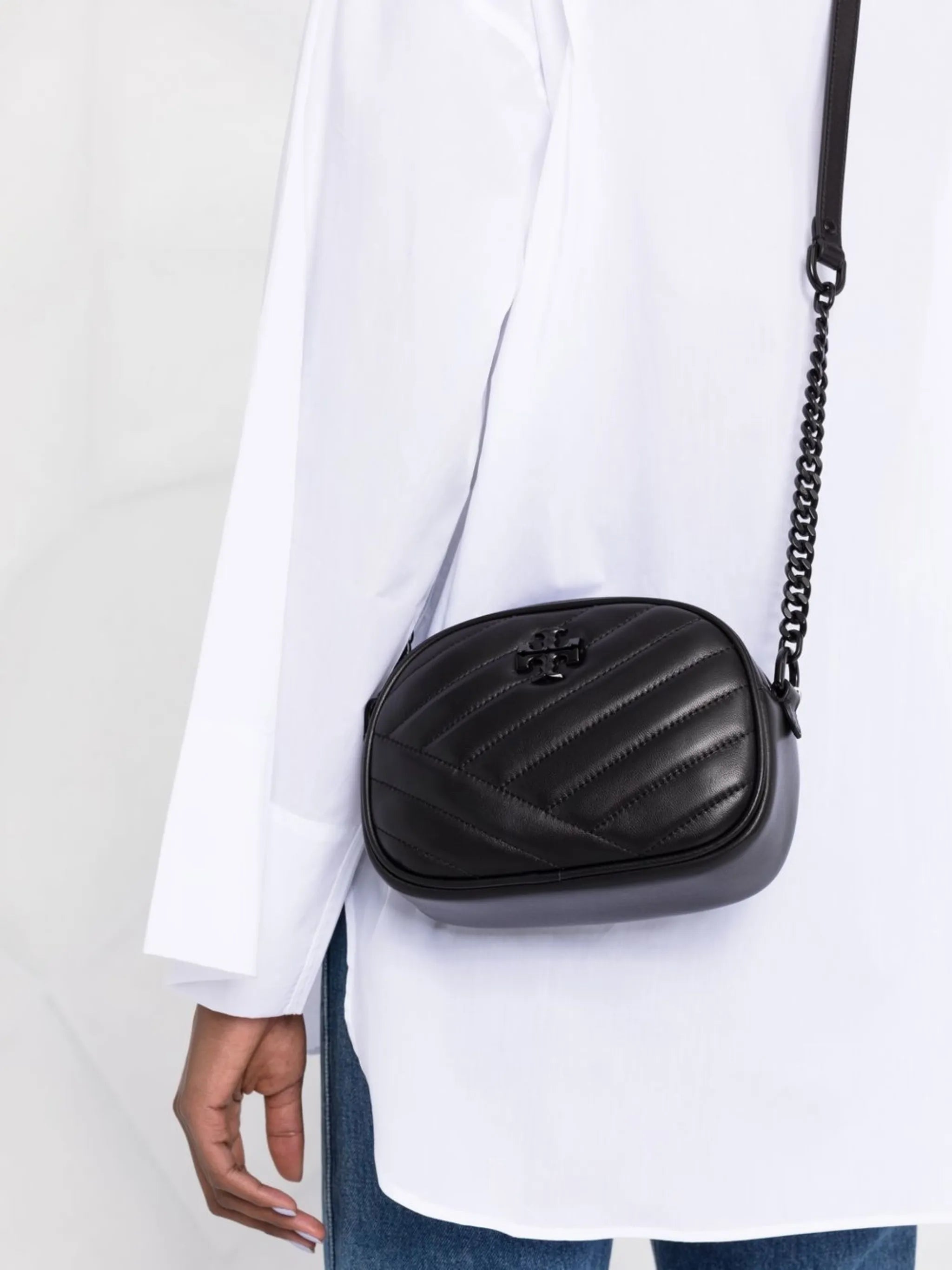 Kira chevron small camera bag