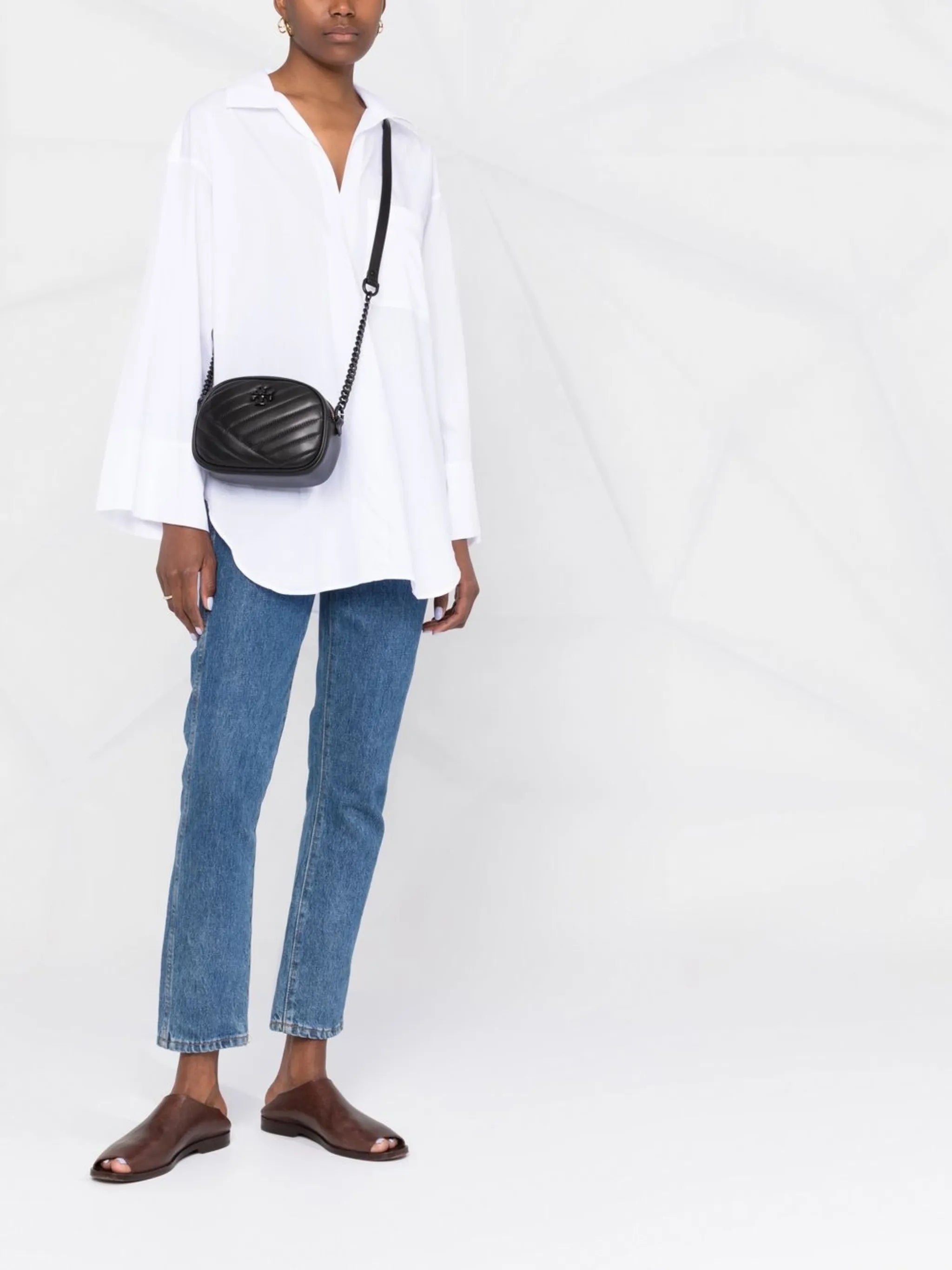 Kira chevron small camera bag