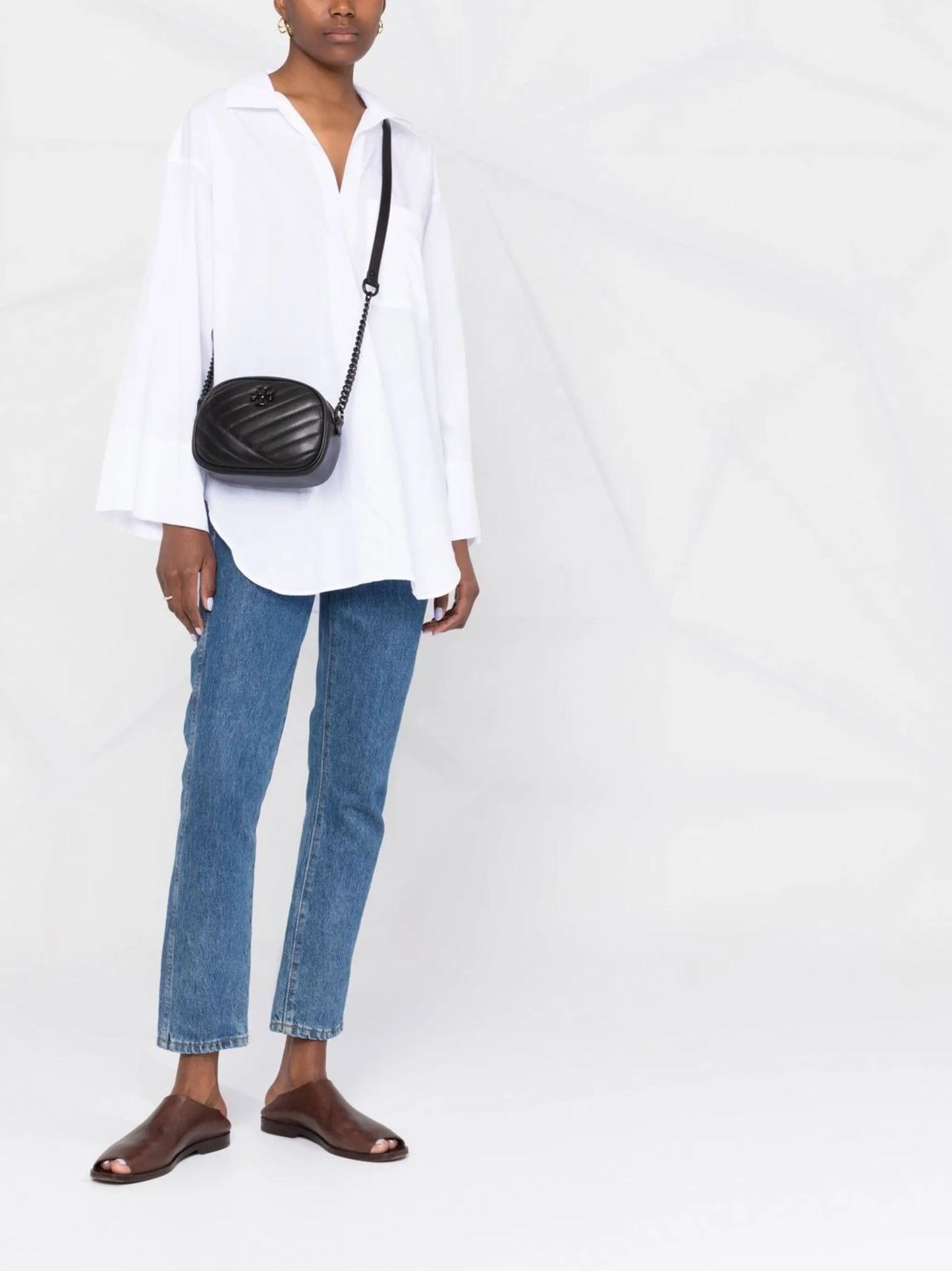 Kira chevron small camera bag