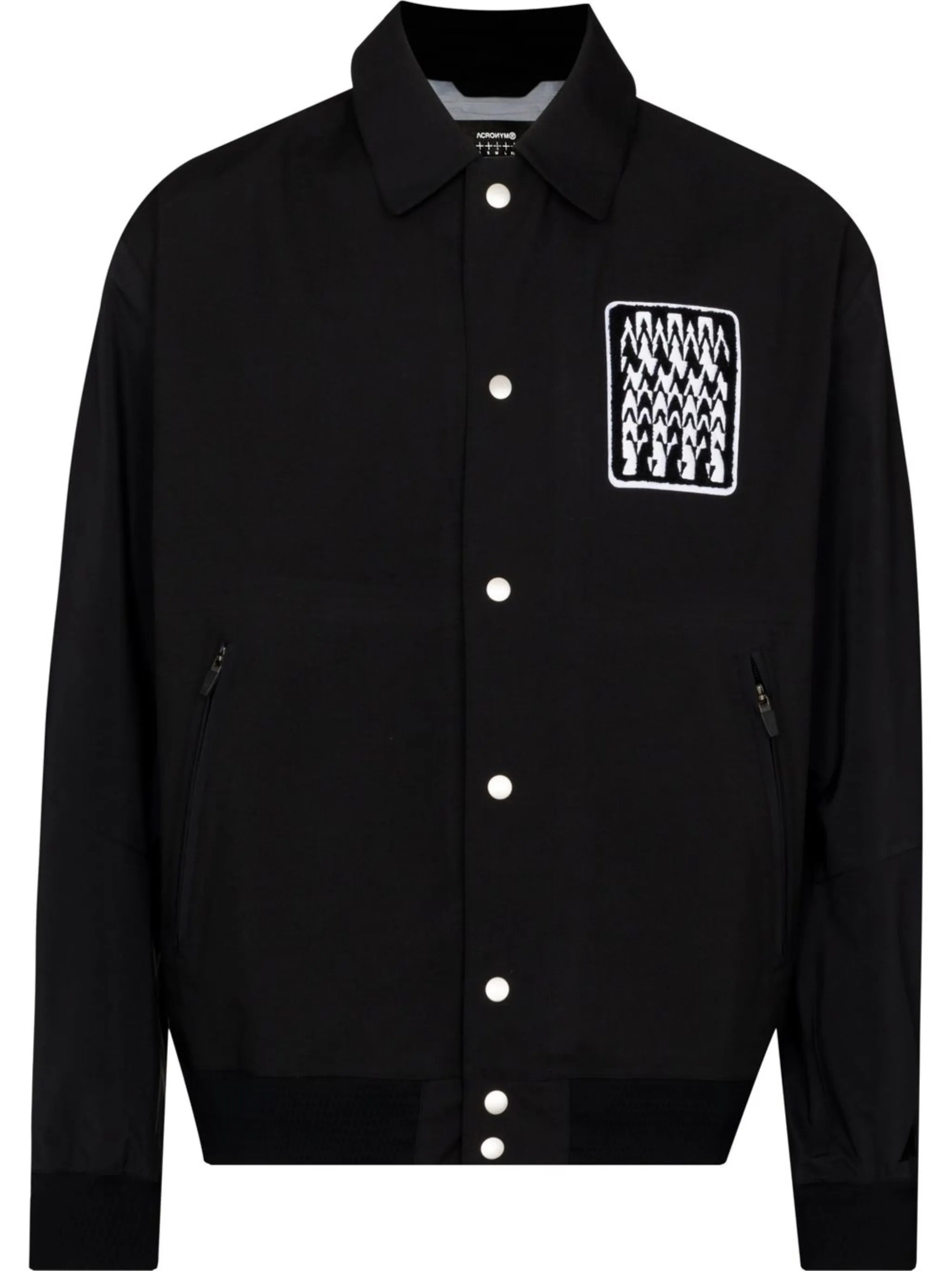 logo-patch shirt jacket