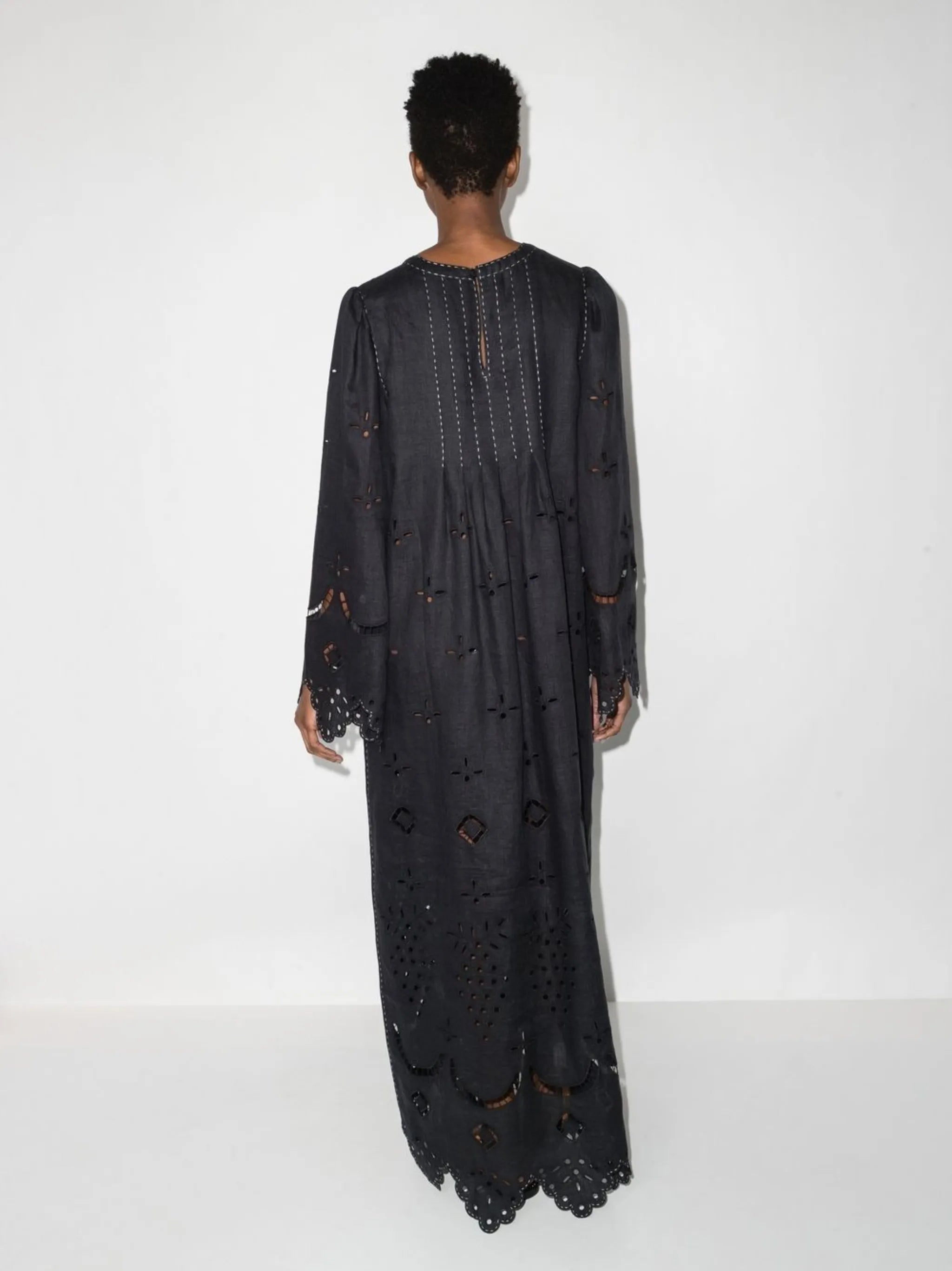 broderie anglaise maxi dress