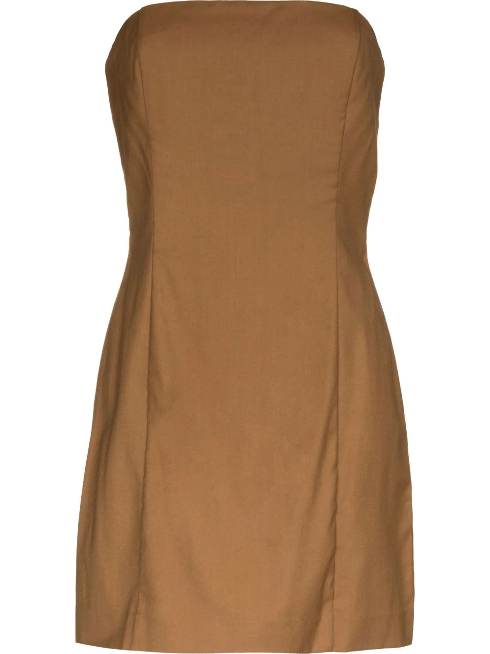 twill-weave wool dress