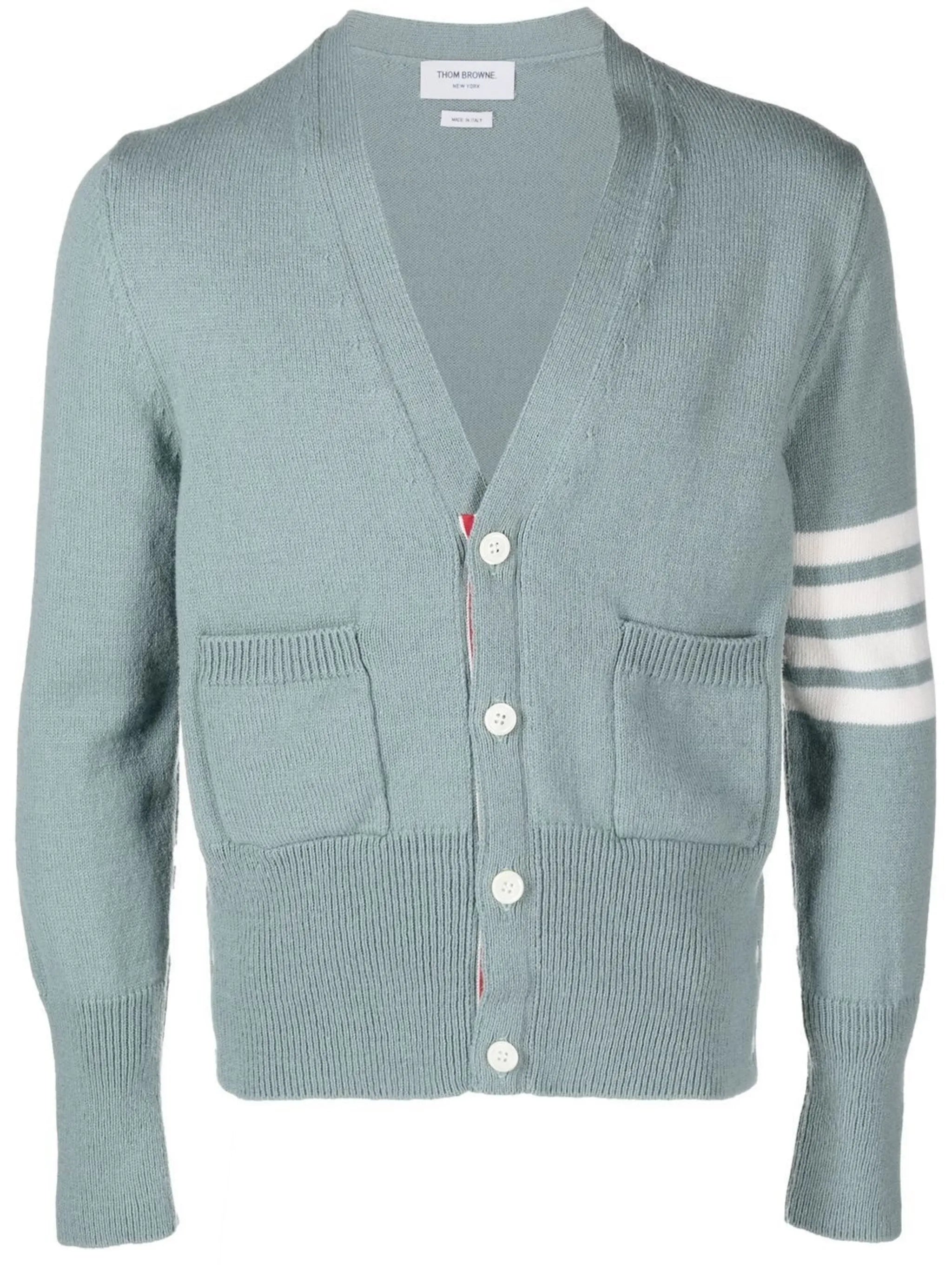 4-Bar stripe cardigan
