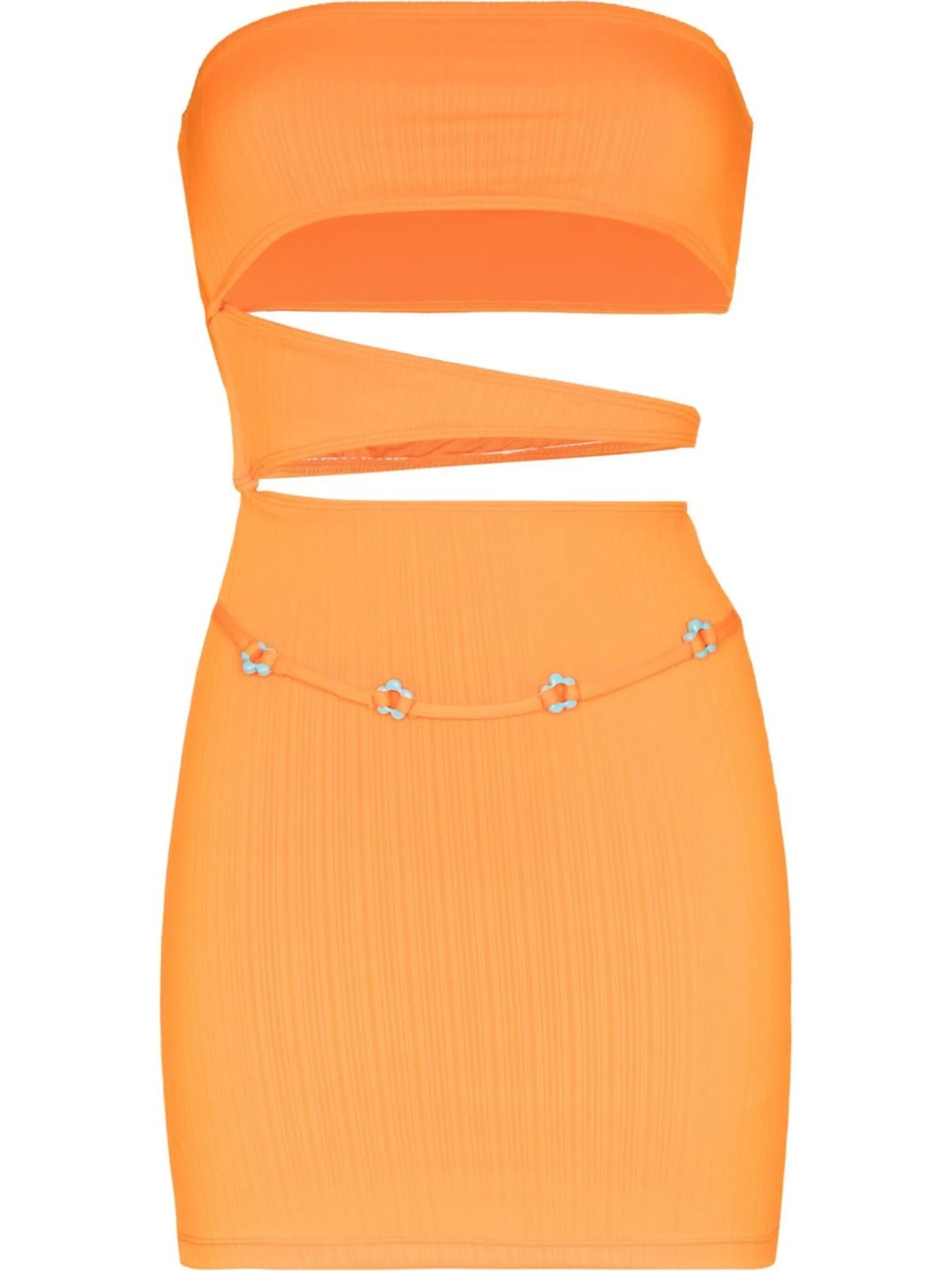 Richie plissé cut-out dress