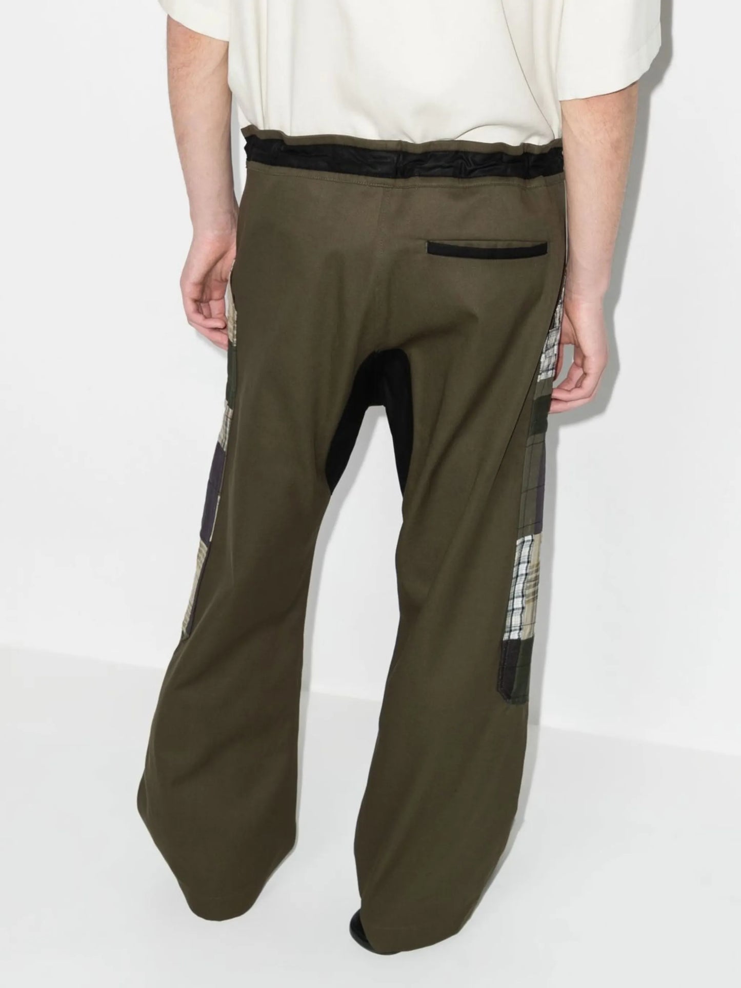 x Browns Focus patchwork straight trousers