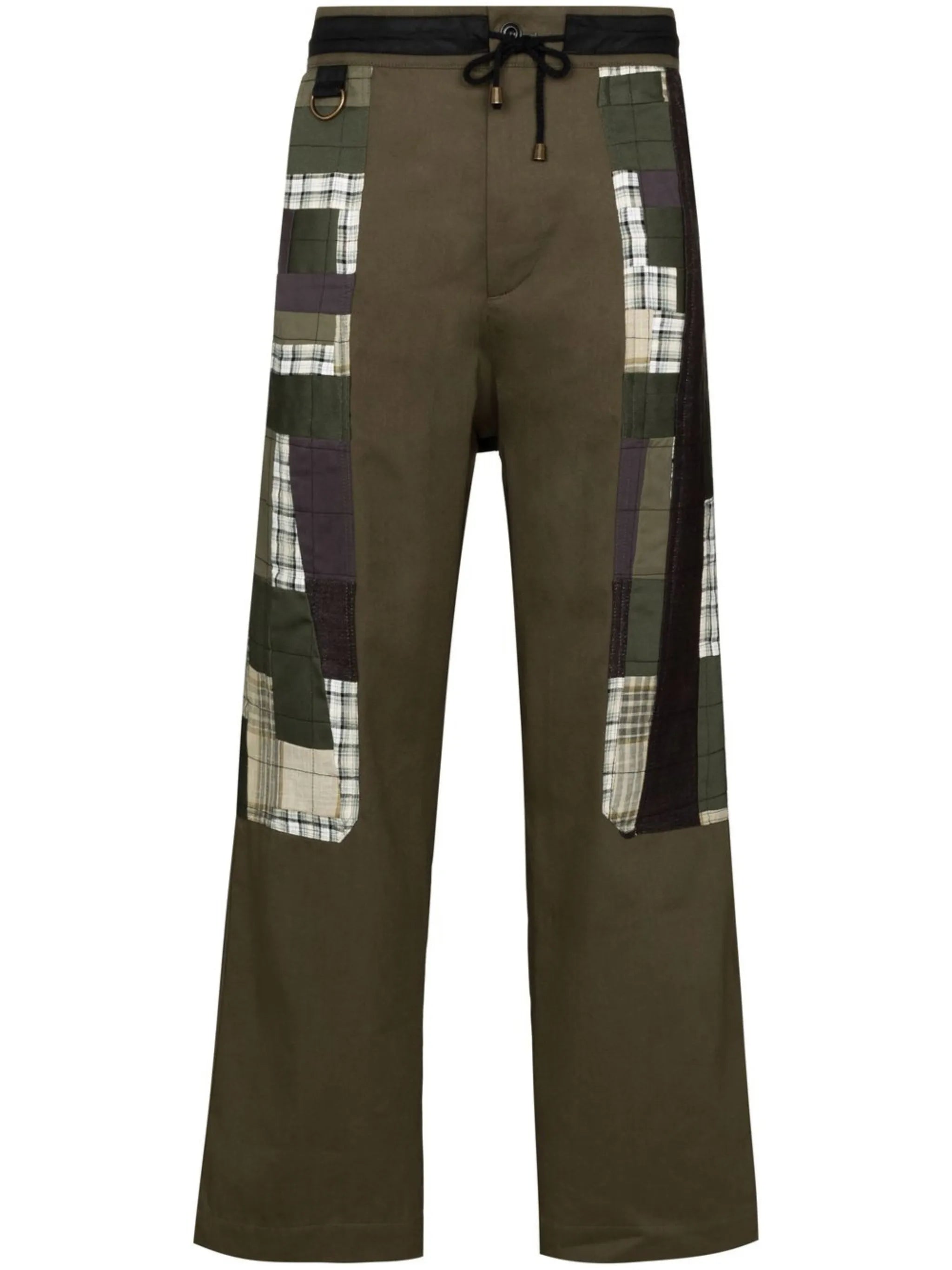 x Browns Focus patchwork straight trousers