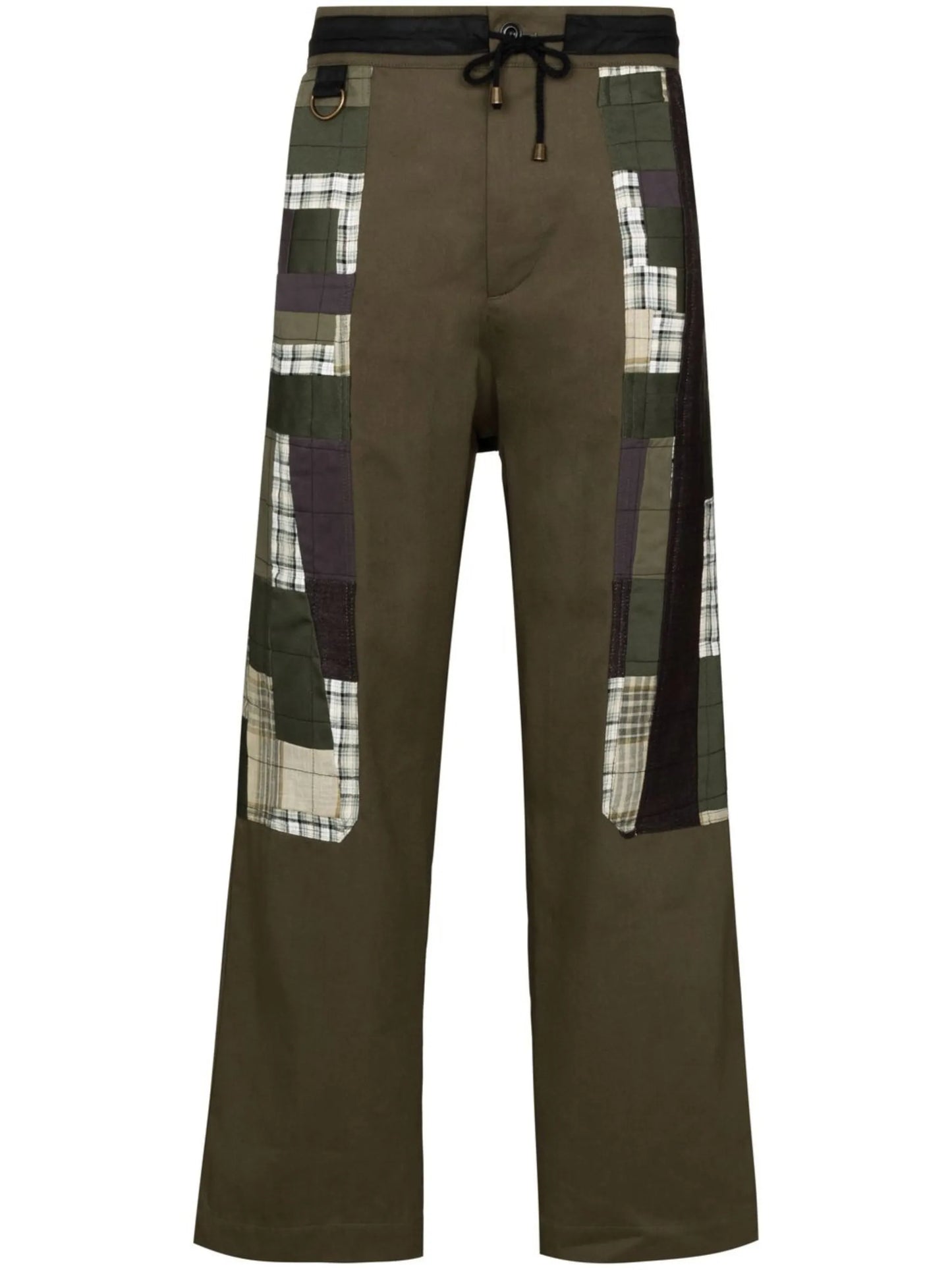 x Browns Focus patchwork straight trousers