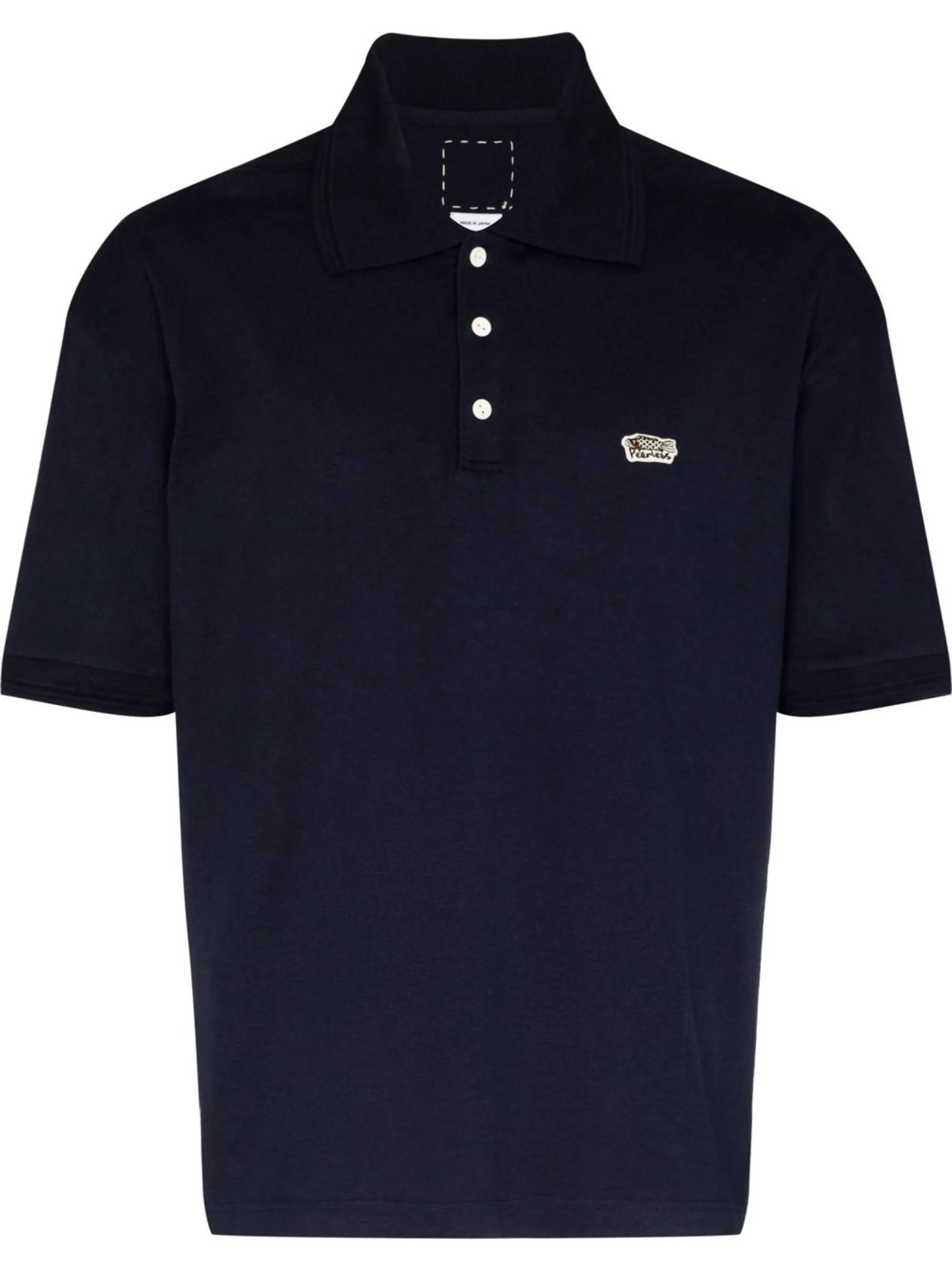 logo-patch polo shirt
