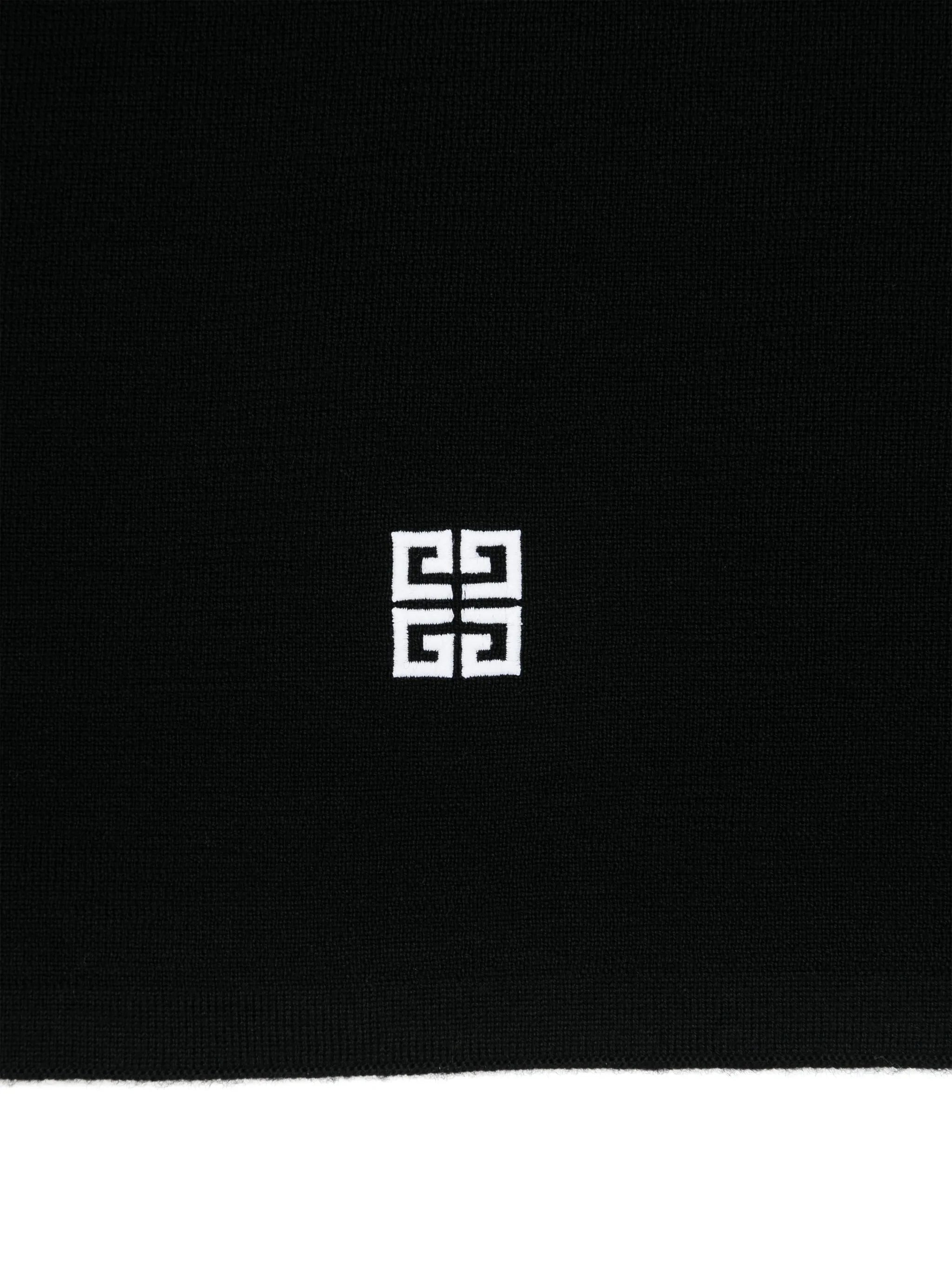 4G-embroidered scarf
