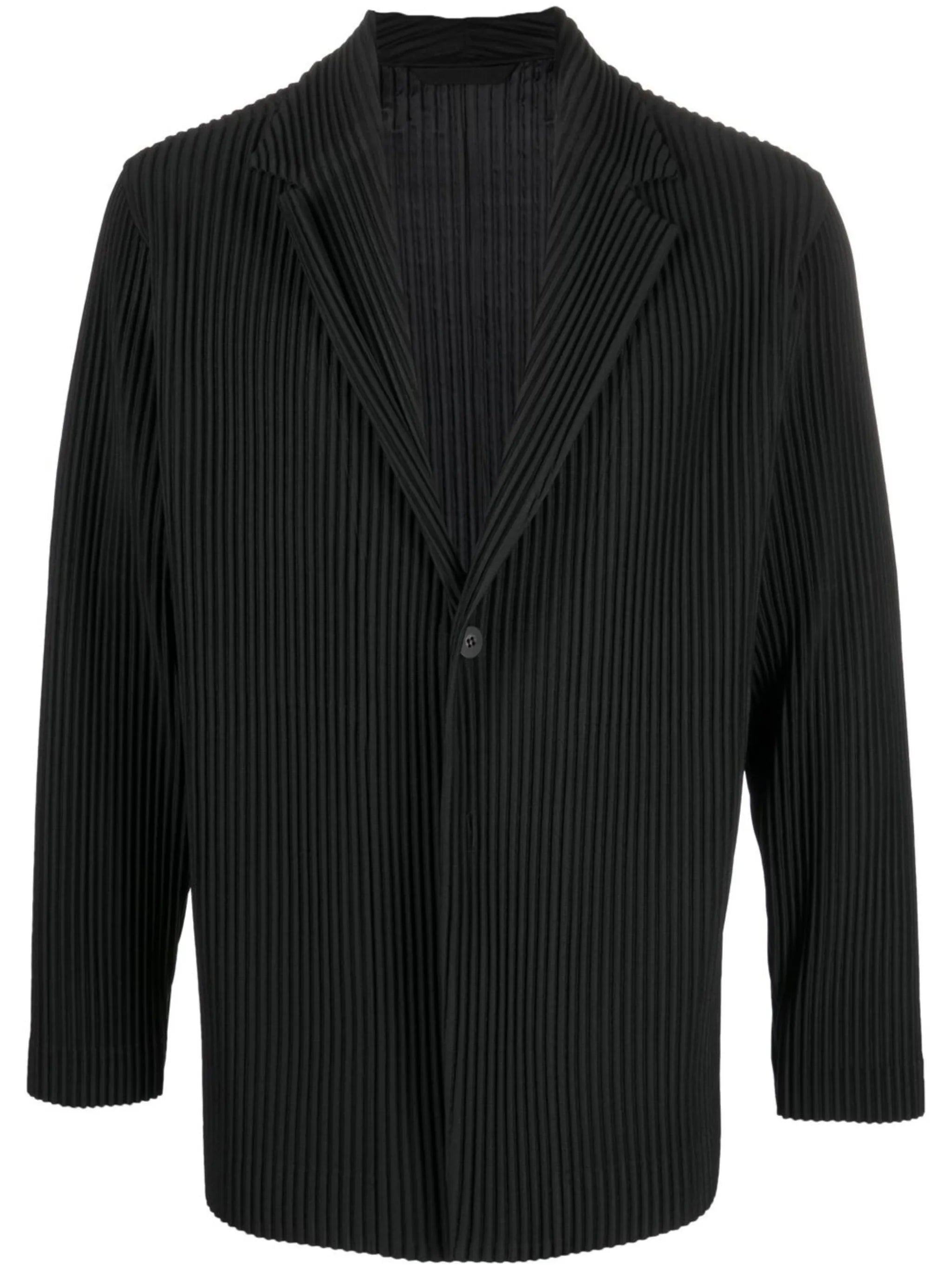 pleated-design jacket
