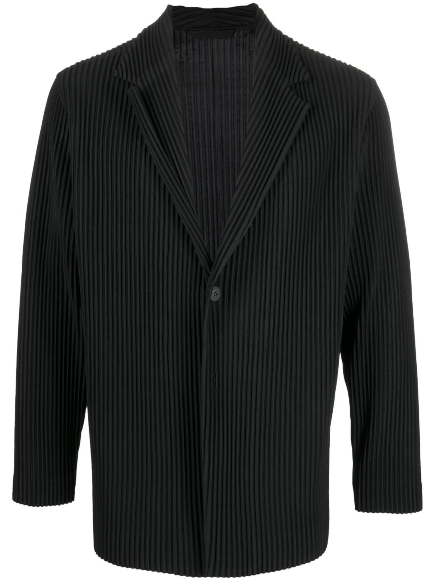 pleated-design jacket