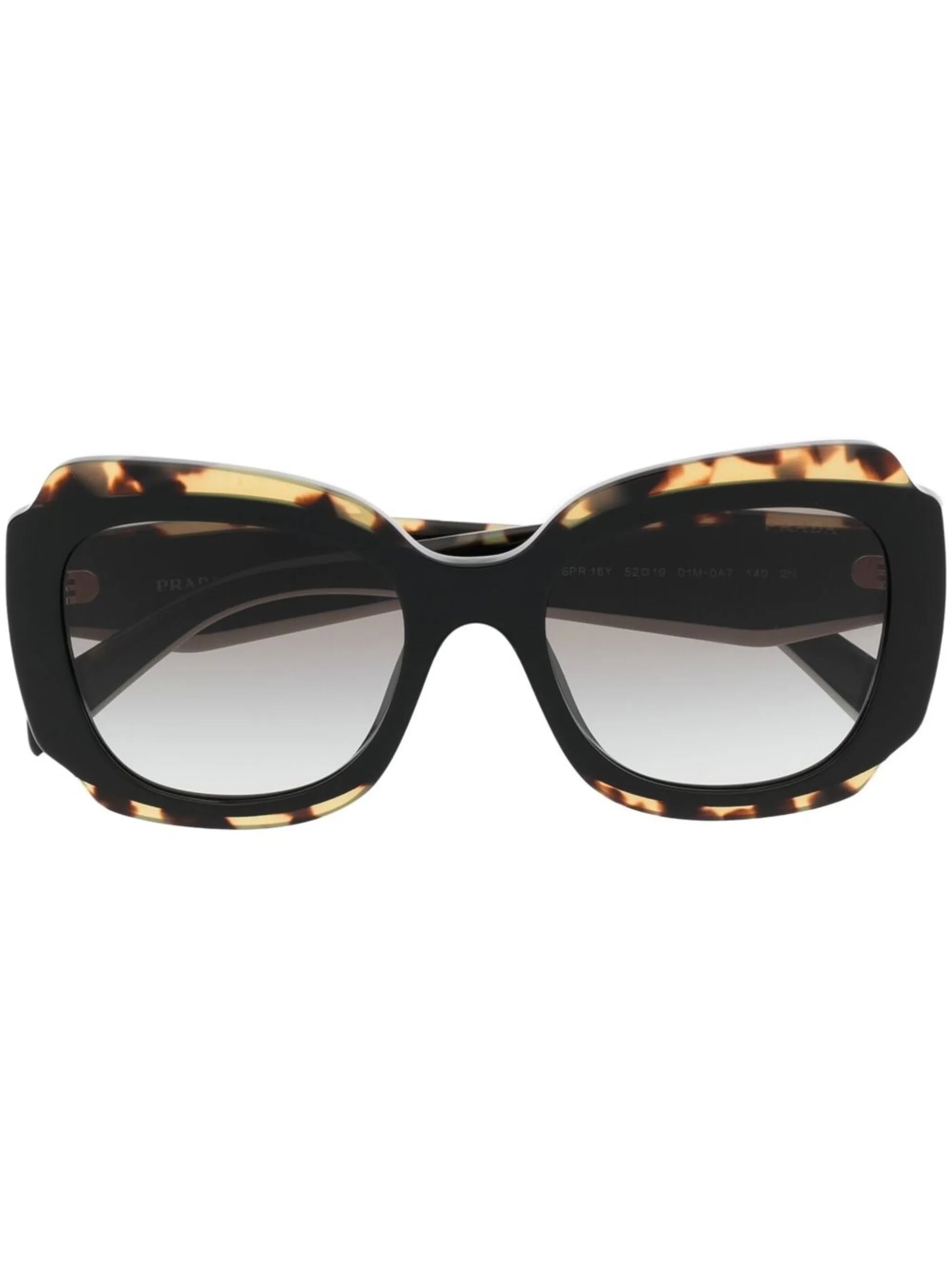 tortoishell-effect sunglasses