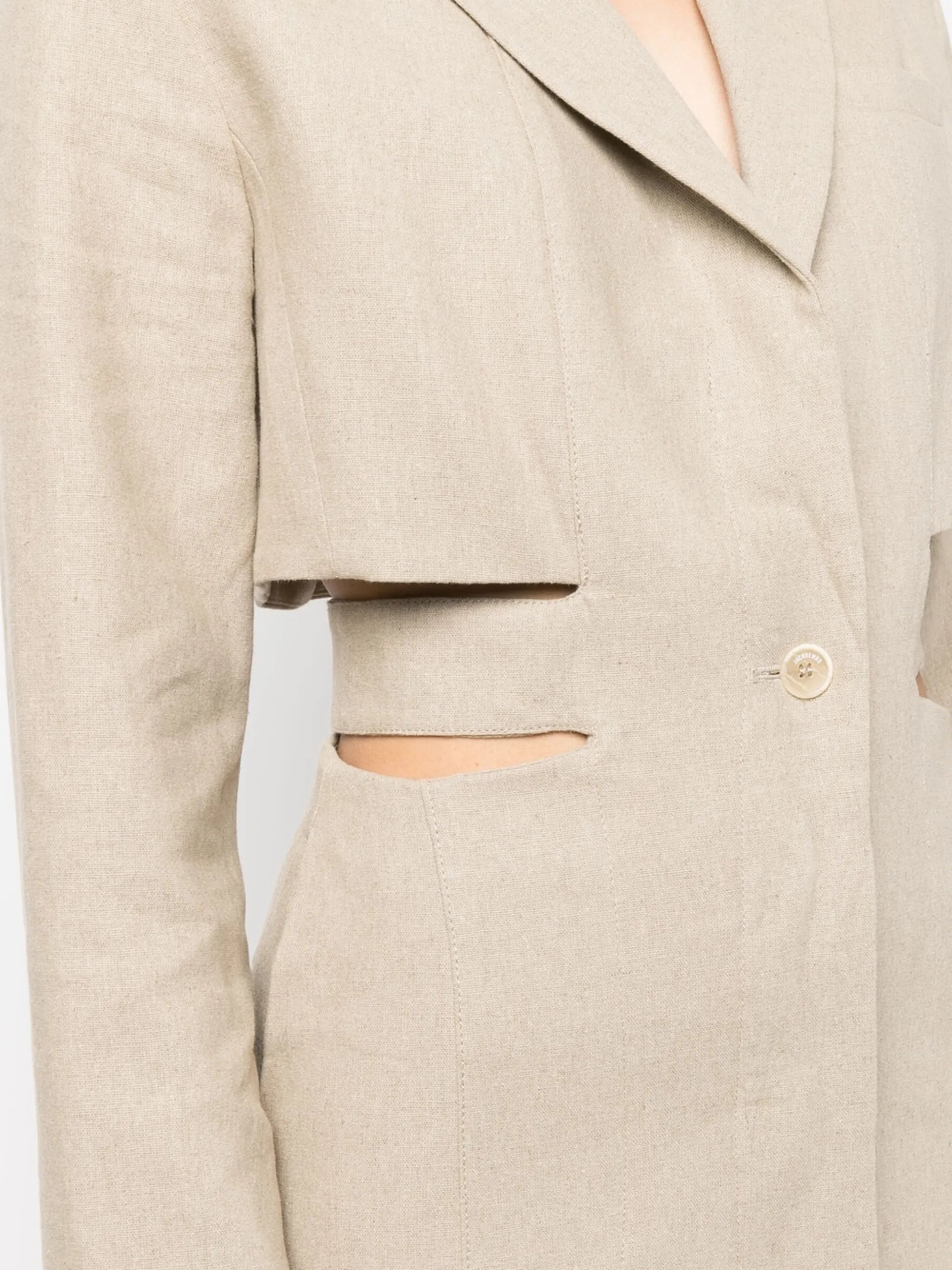 Bari cut-out blazer dress