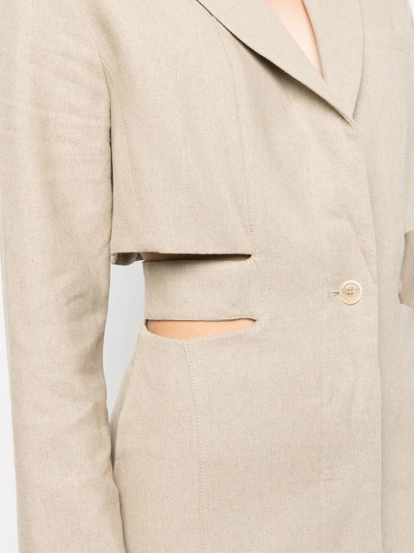 Bari cut-out blazer dress