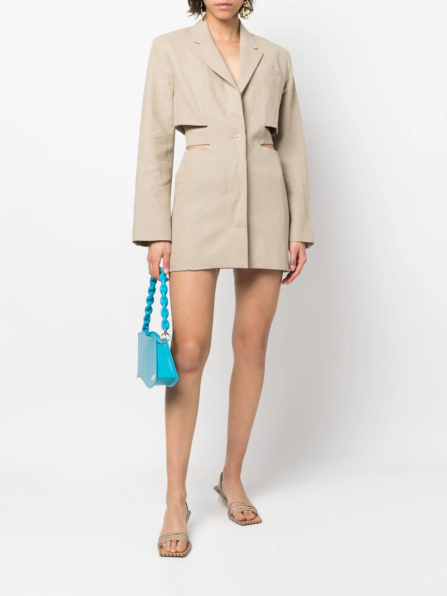 Bari cut-out blazer dress