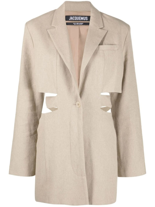 Bari cut-out blazer dress