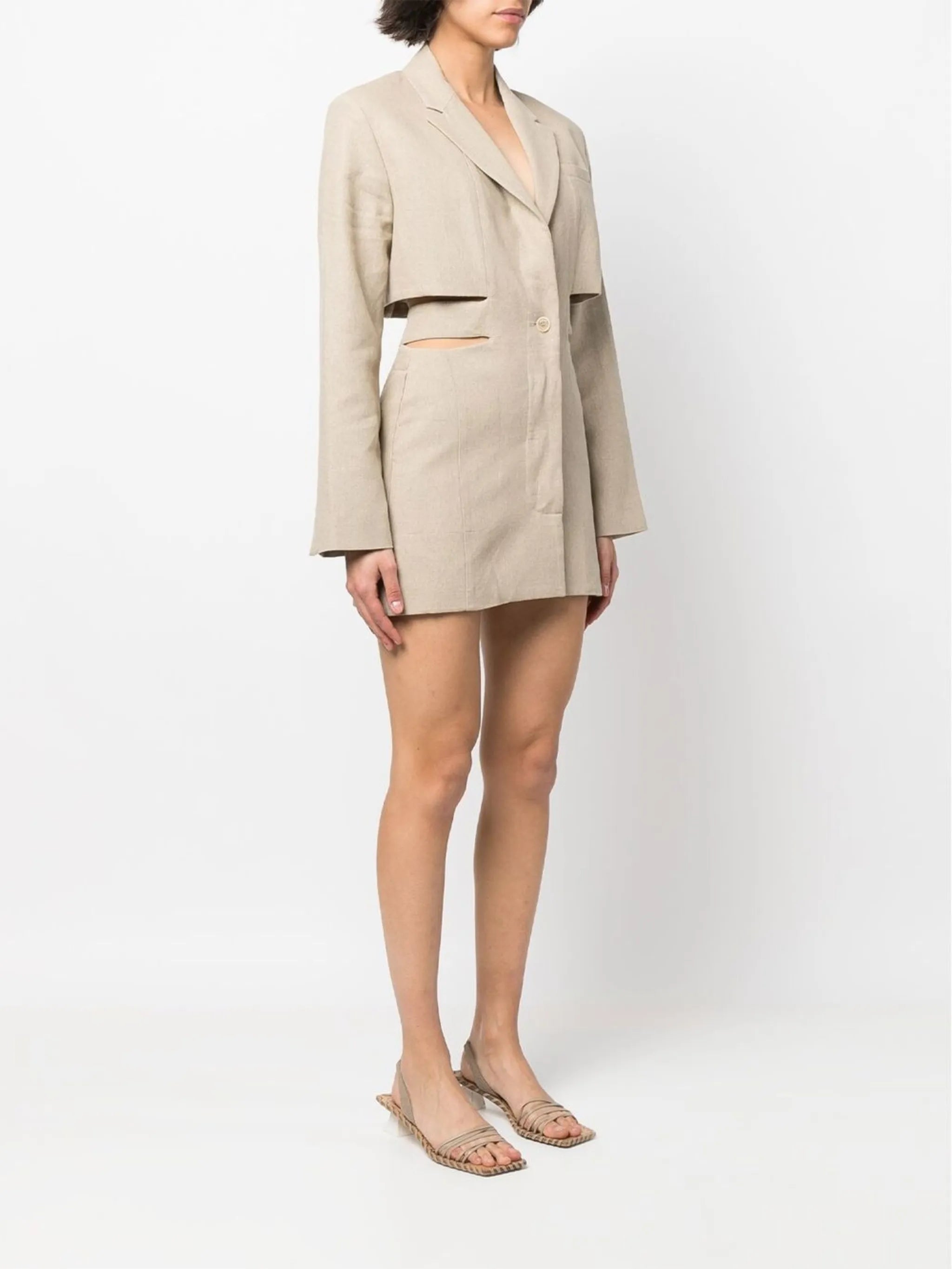 Bari cut-out blazer dress
