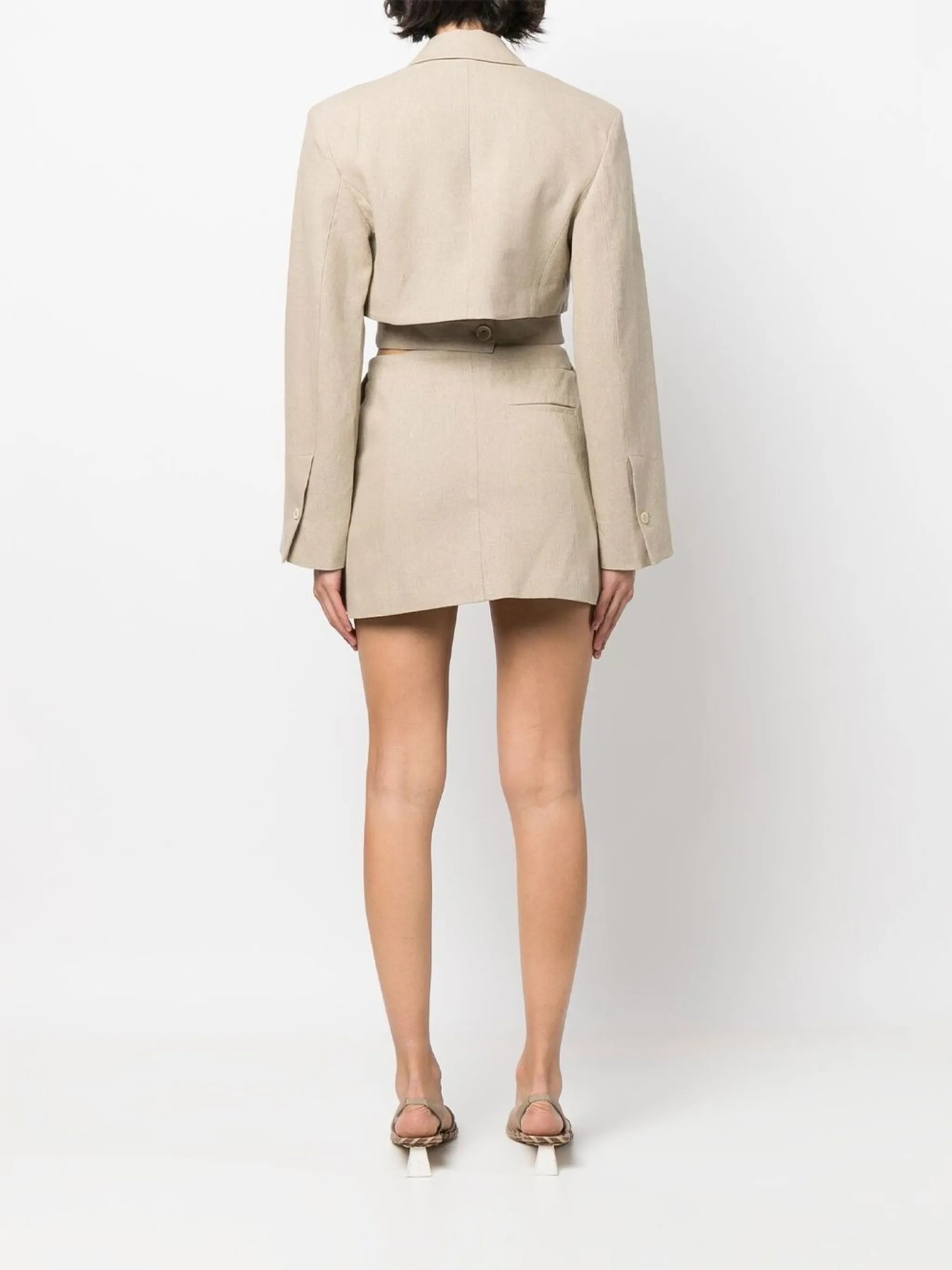 Bari cut-out blazer dress