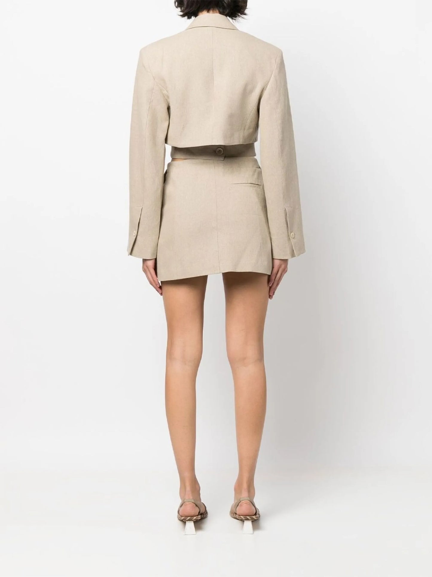 Bari cut-out blazer dress