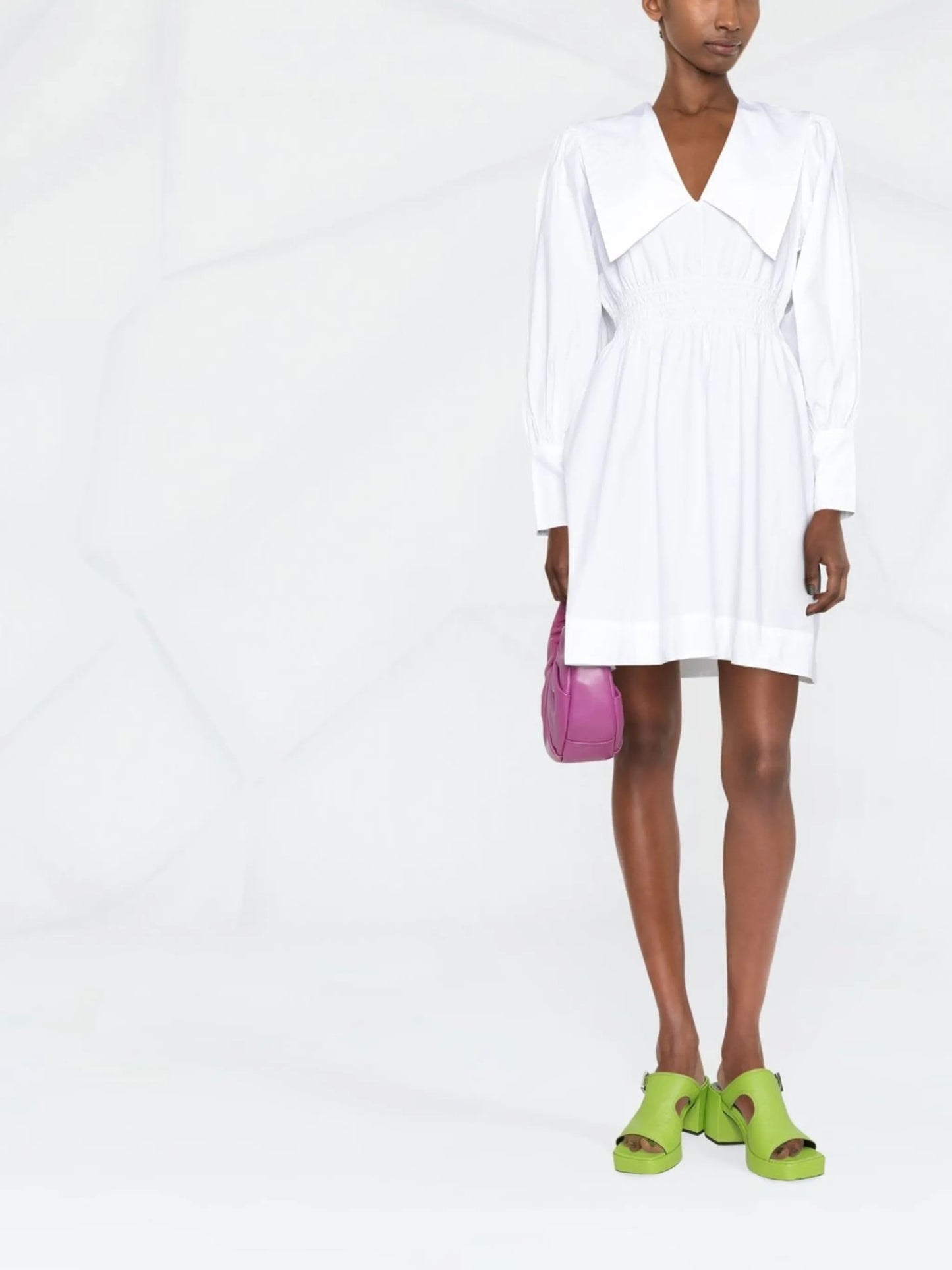 poplin mini dress