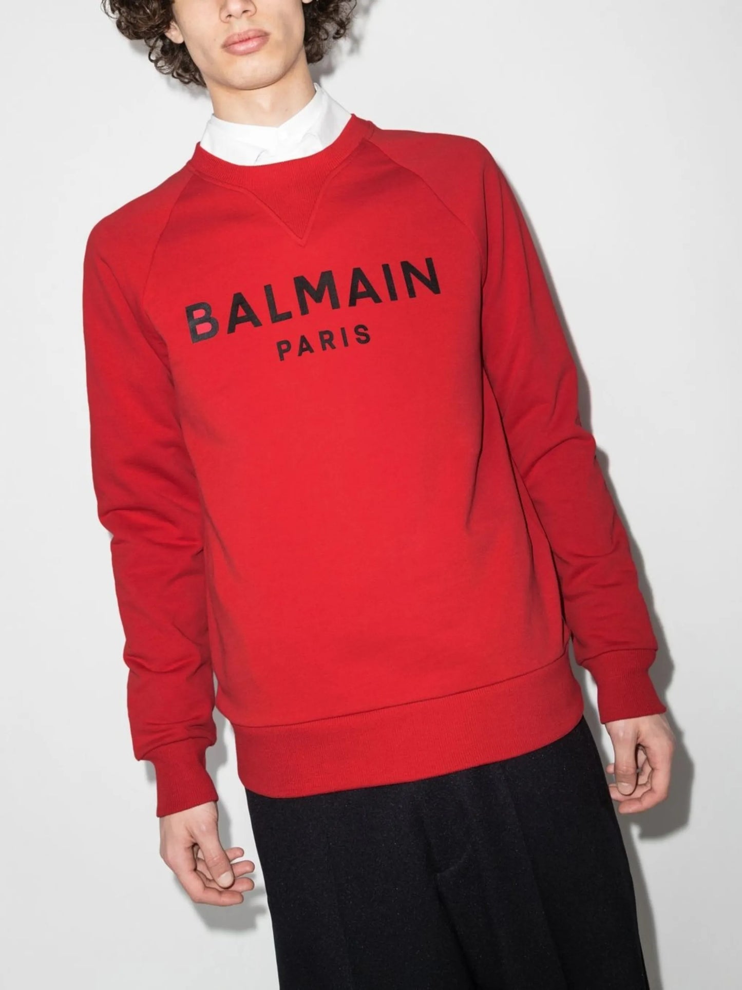 logo-print crew neck sweatshirt