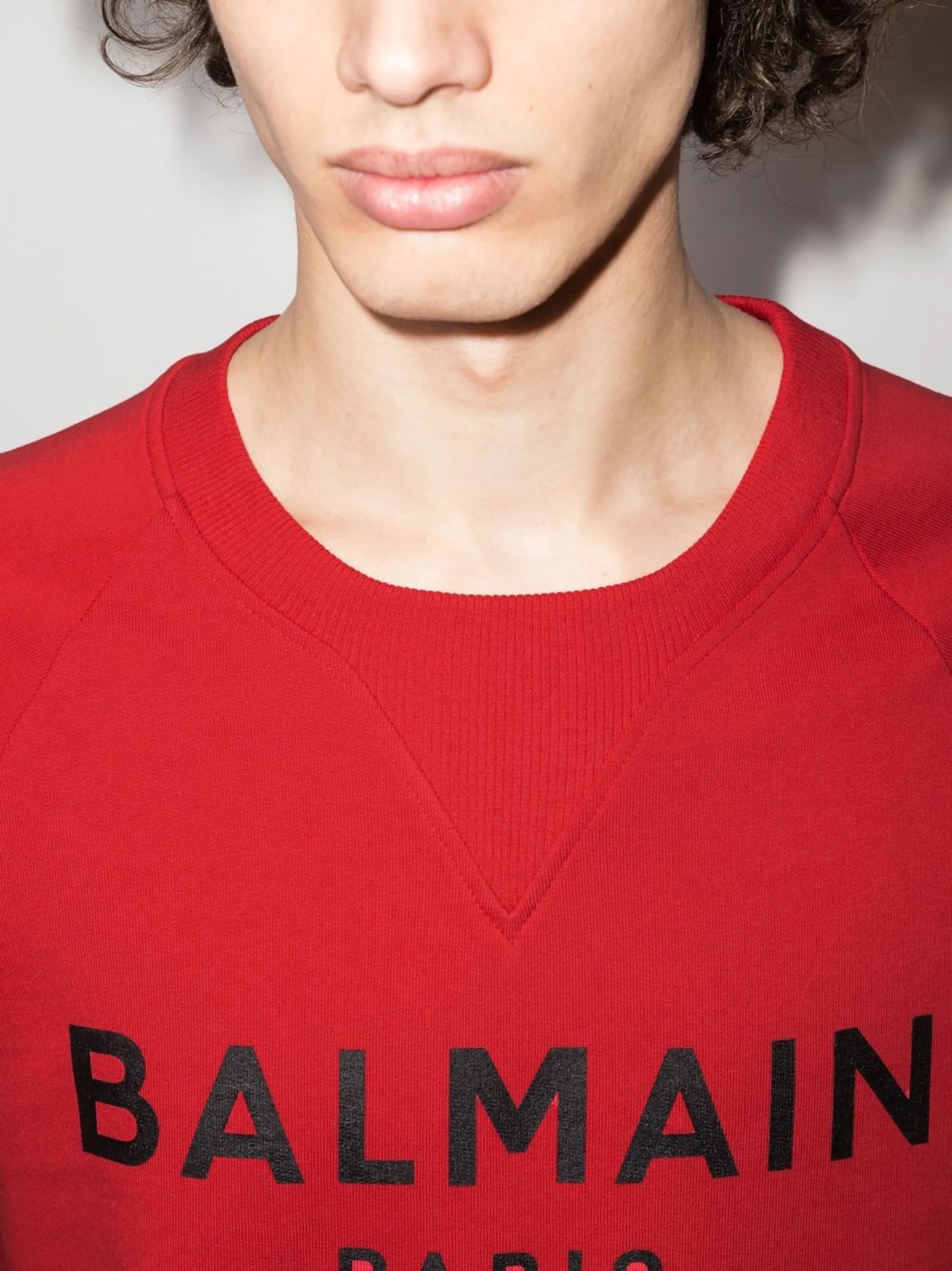logo-print crew neck sweatshirt