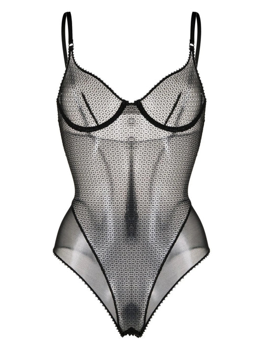 Crochet mesh bodysuit